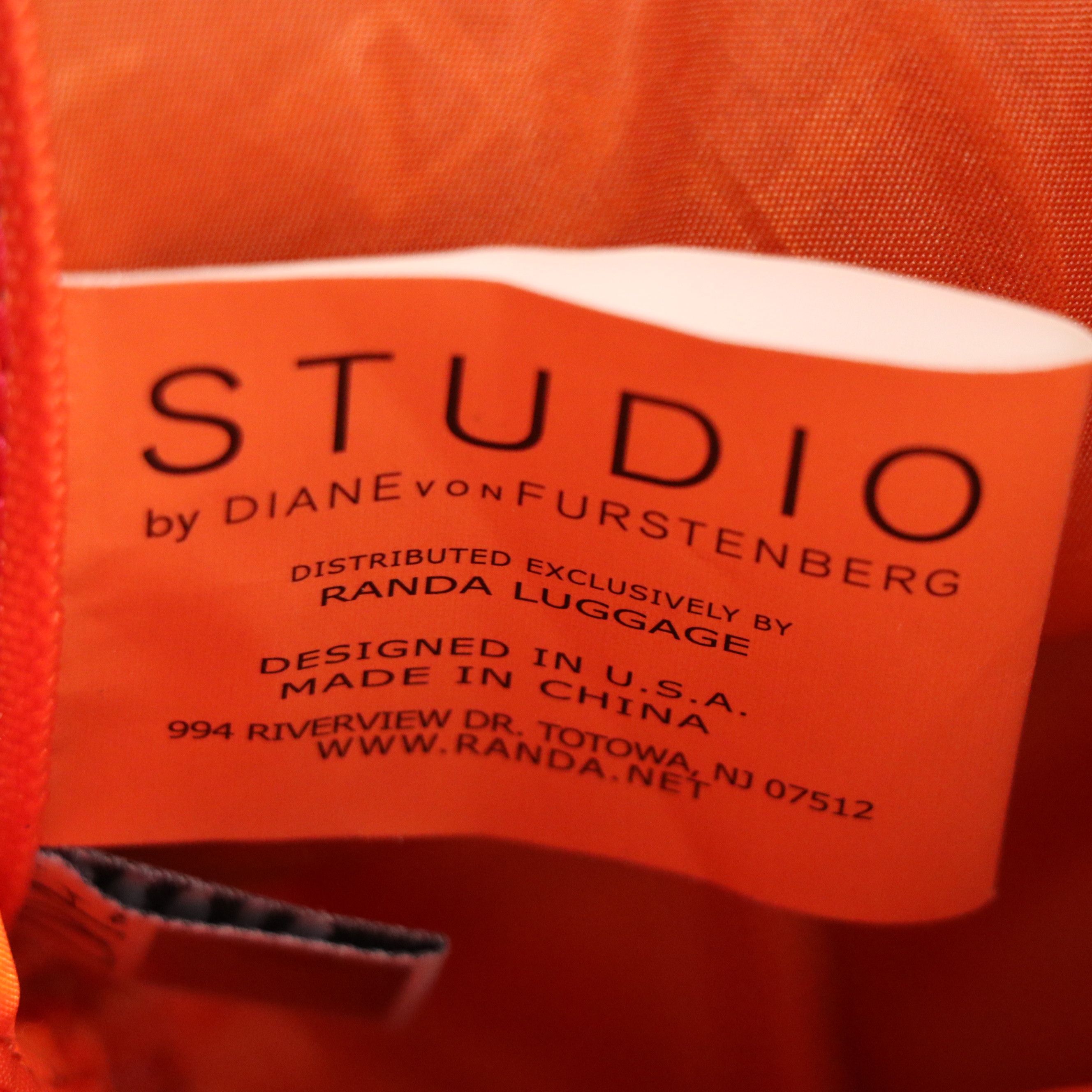 Studio by Diane Von Furstenberg Two-Way Travel Bags in Leather Trimmed Canvas