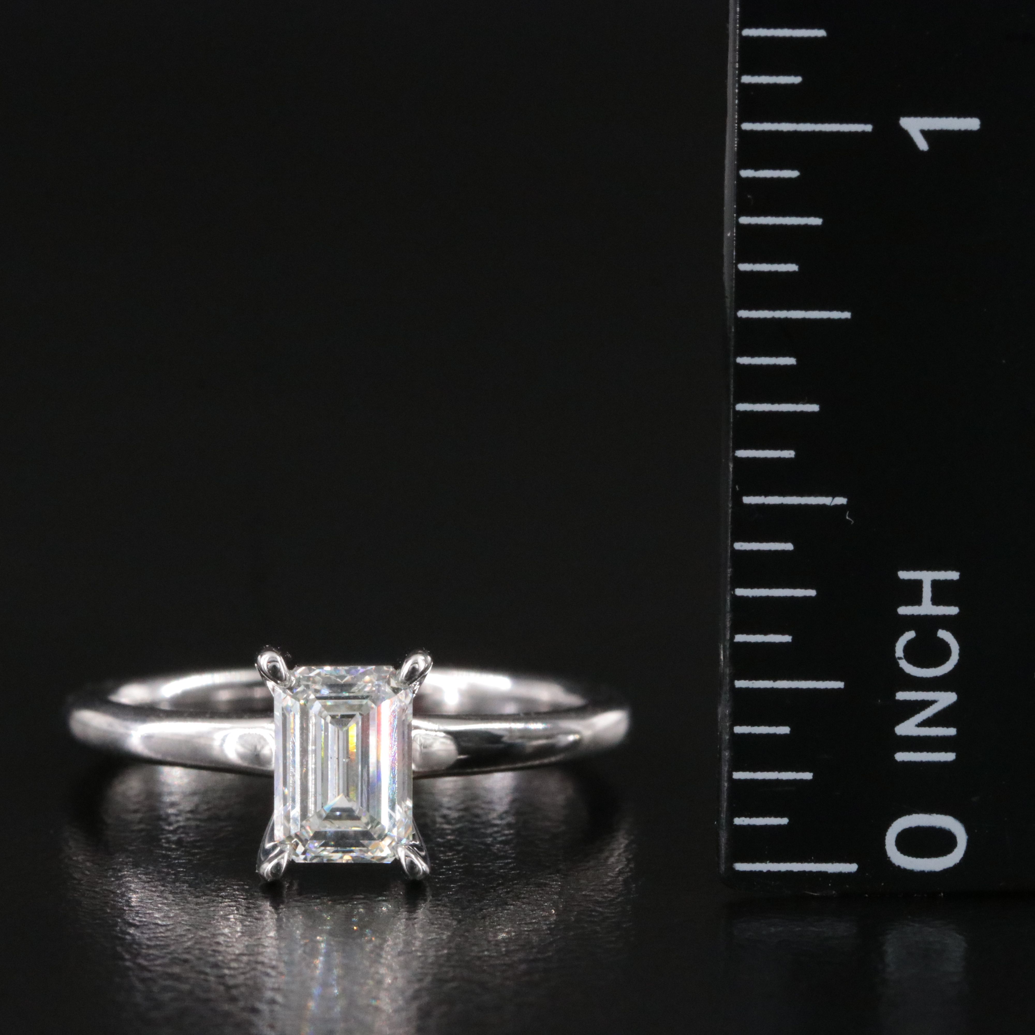 14K 1.00 CT Lab Grown Diamond Solitaire Ring with IGI Report