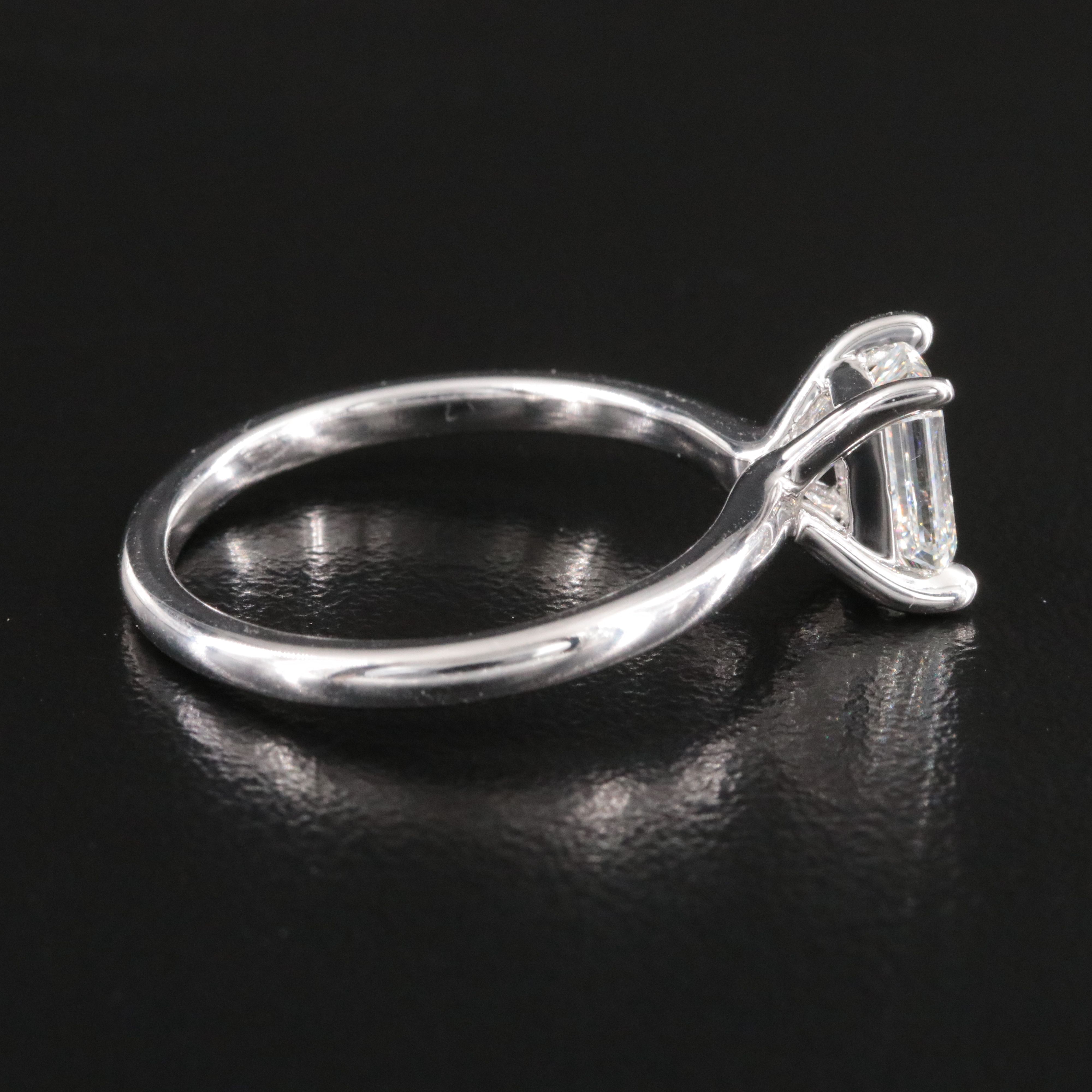 14K 1.00 CT Lab Grown Diamond Solitaire Ring with IGI Report