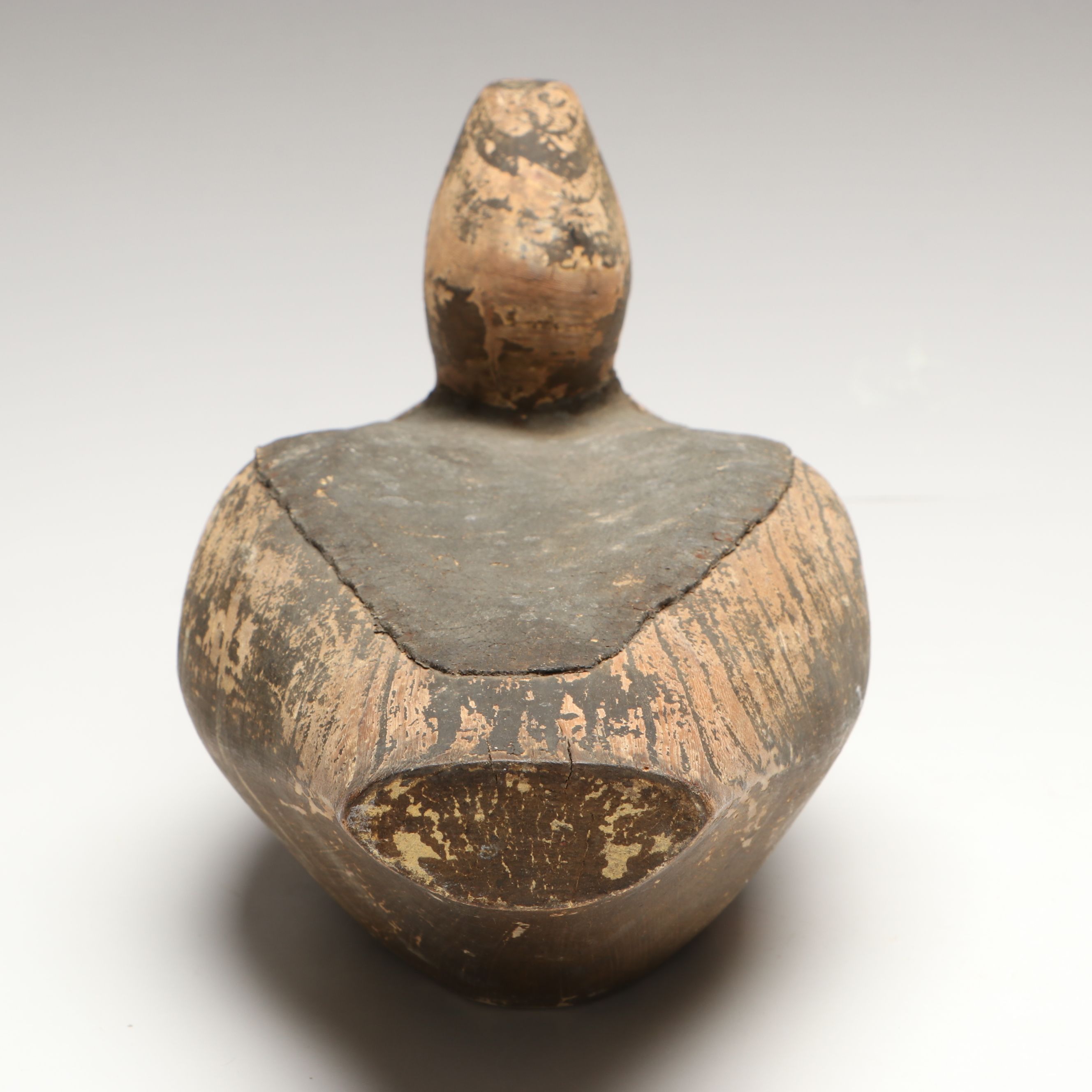 Folk Art Hand-Carved Wooden Duck Decoy