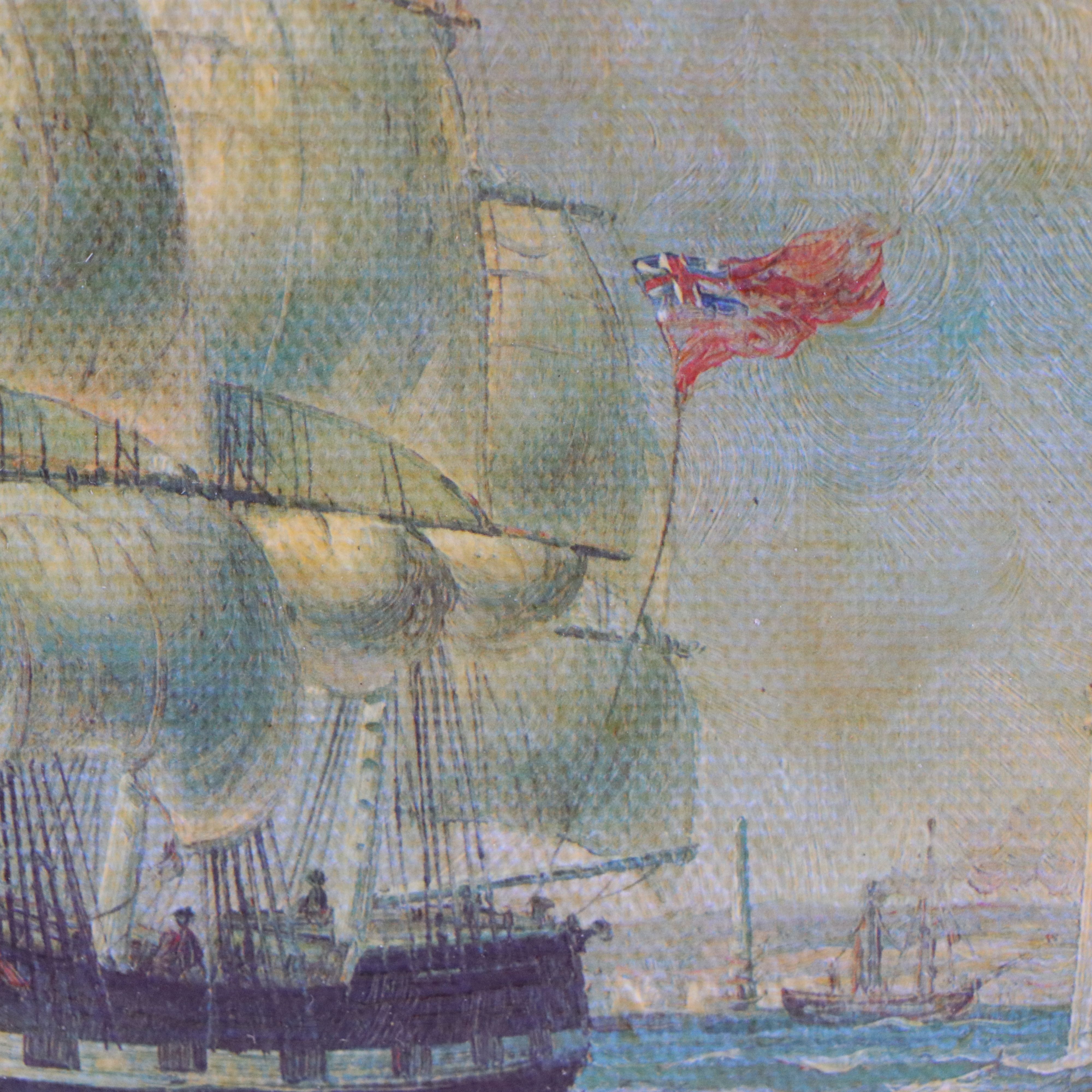 Maritime Scene Offset Lithograph After Edward William Cooke, 20th Century