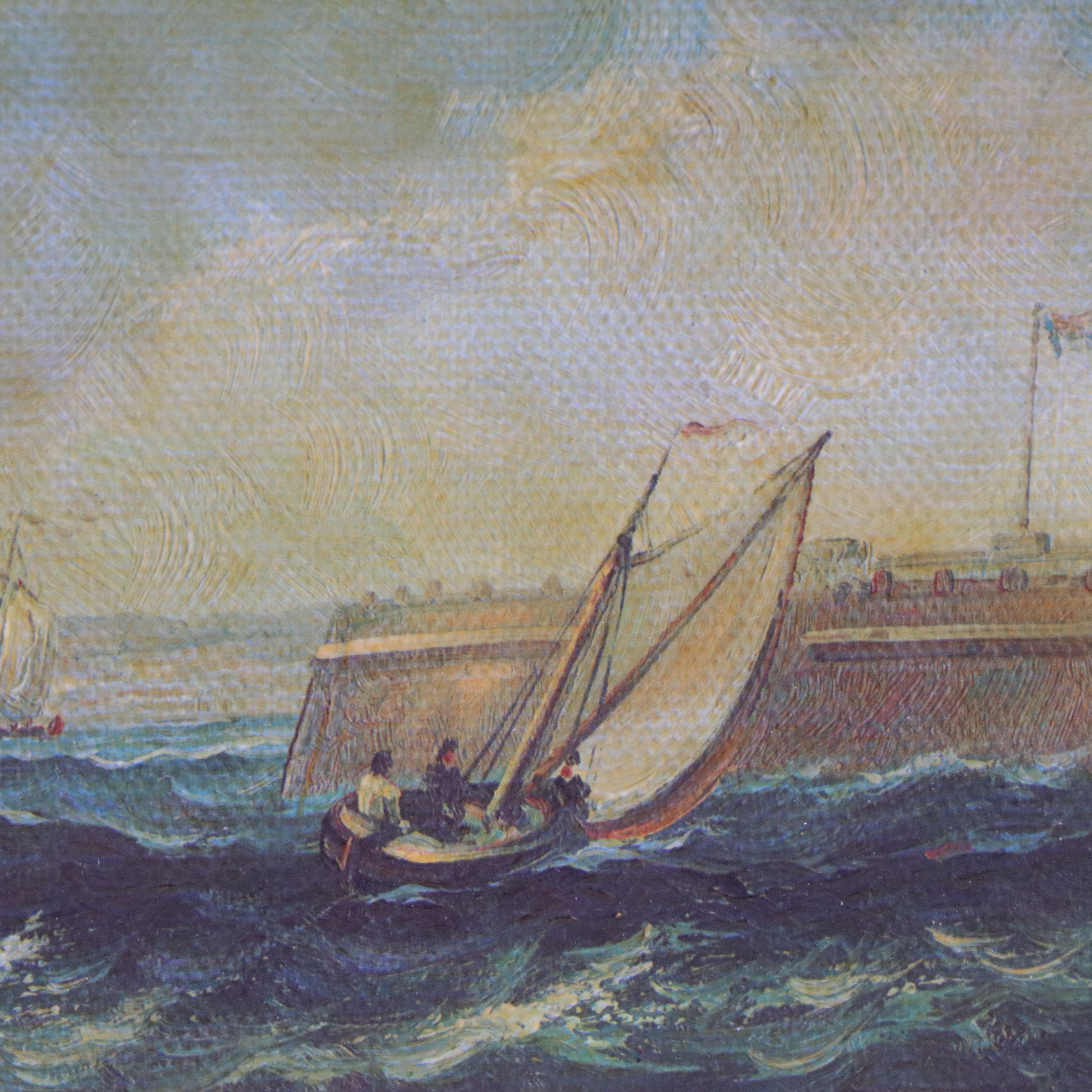 Maritime Scene Offset Lithograph After Edward William Cooke, 20th Century