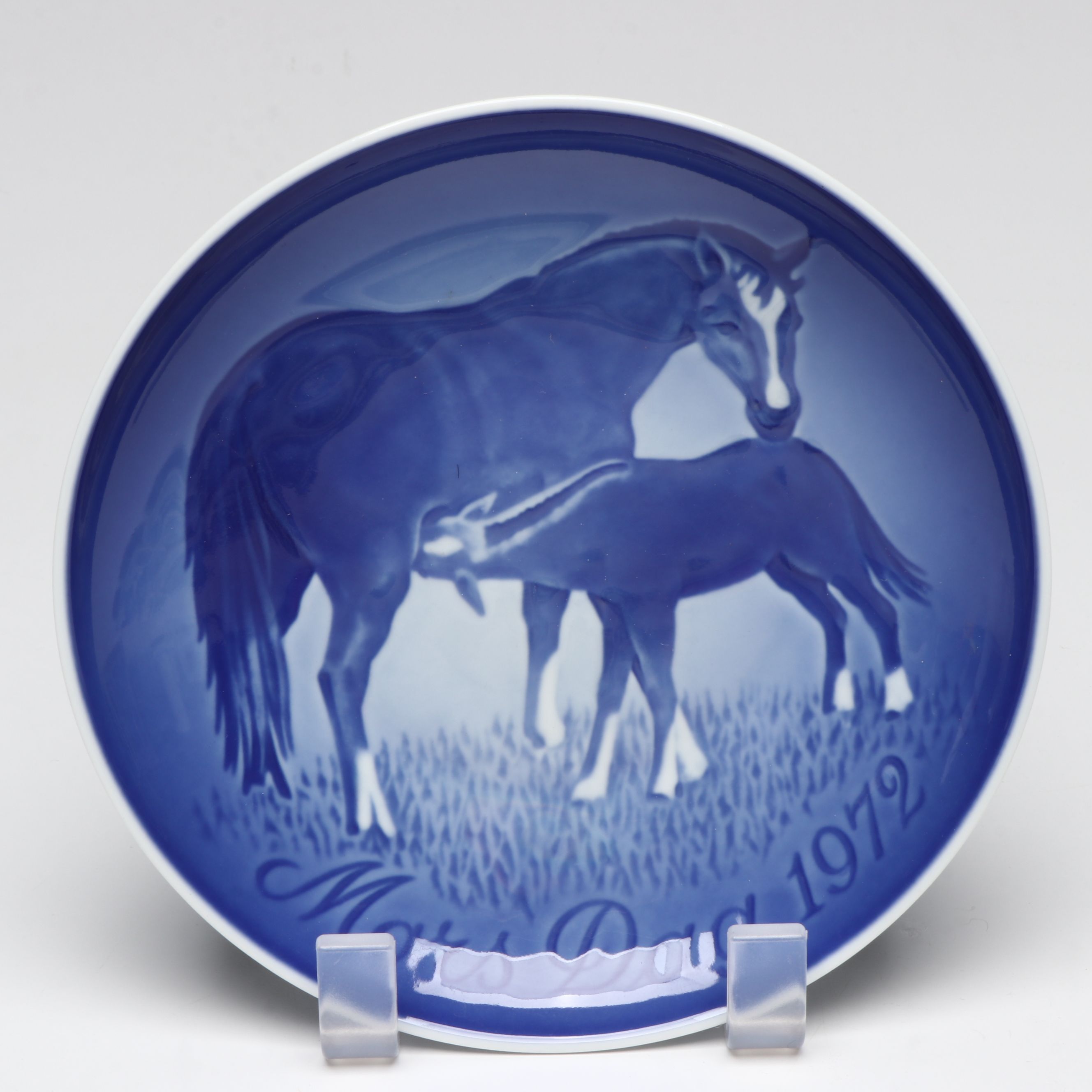 Bing & Grøndahl Porcelain Collector Plates, Medallions, and Bell, Vintage