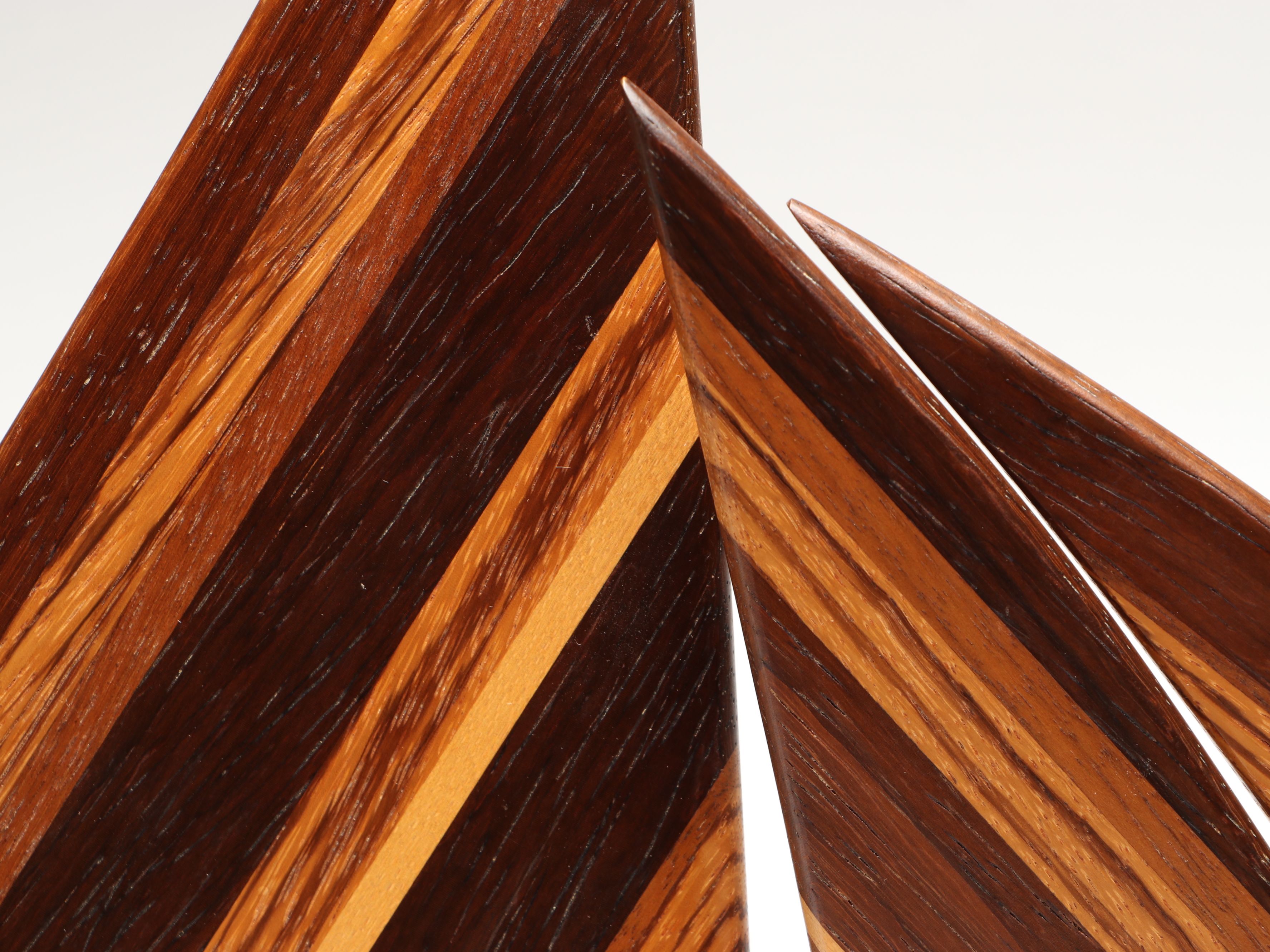 Mid Century Modern Style Handcrafted Wooden Sailboat, 20th Century