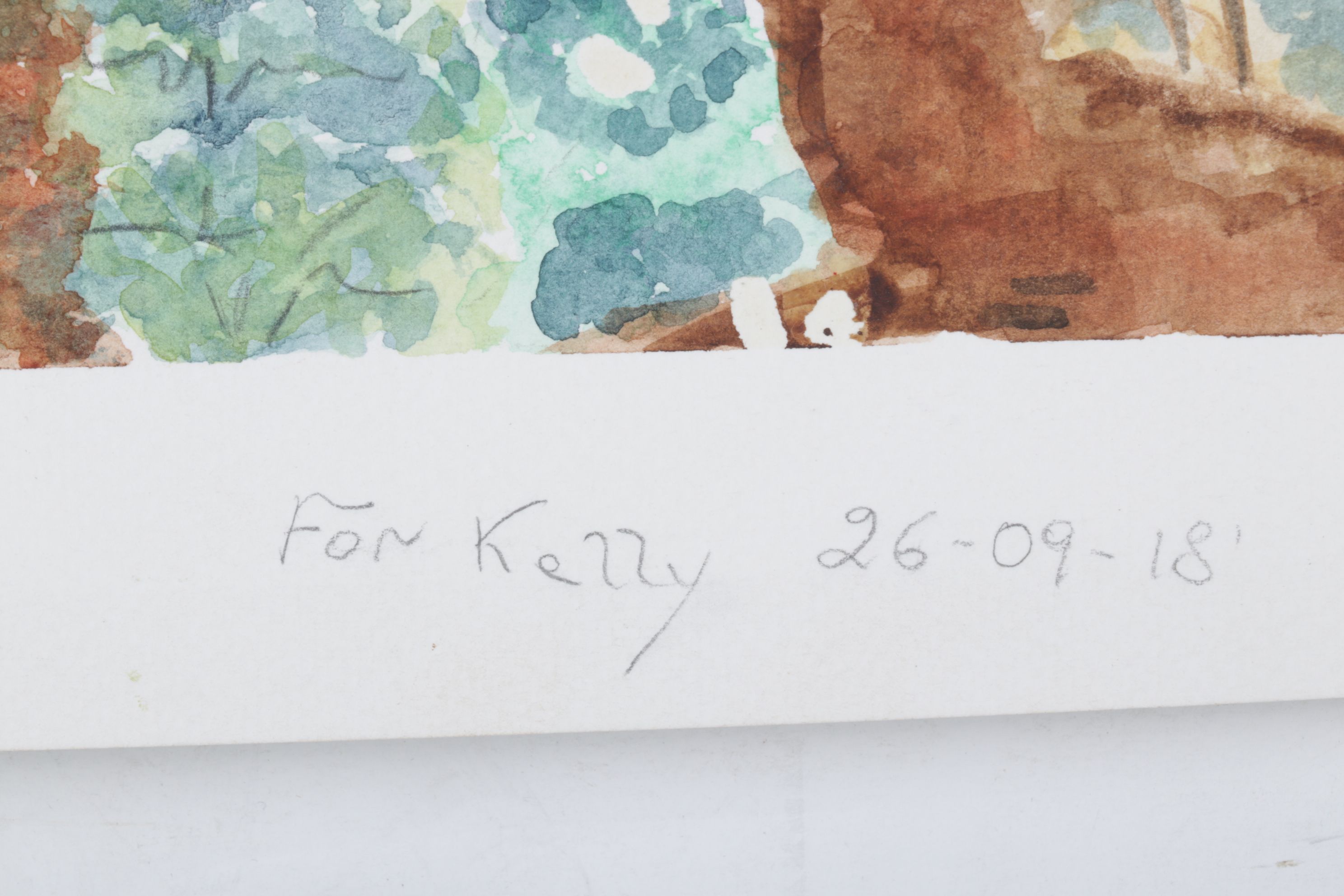 Marie Prets Watercolor Landscape "Paesaggio Toscano", 2018