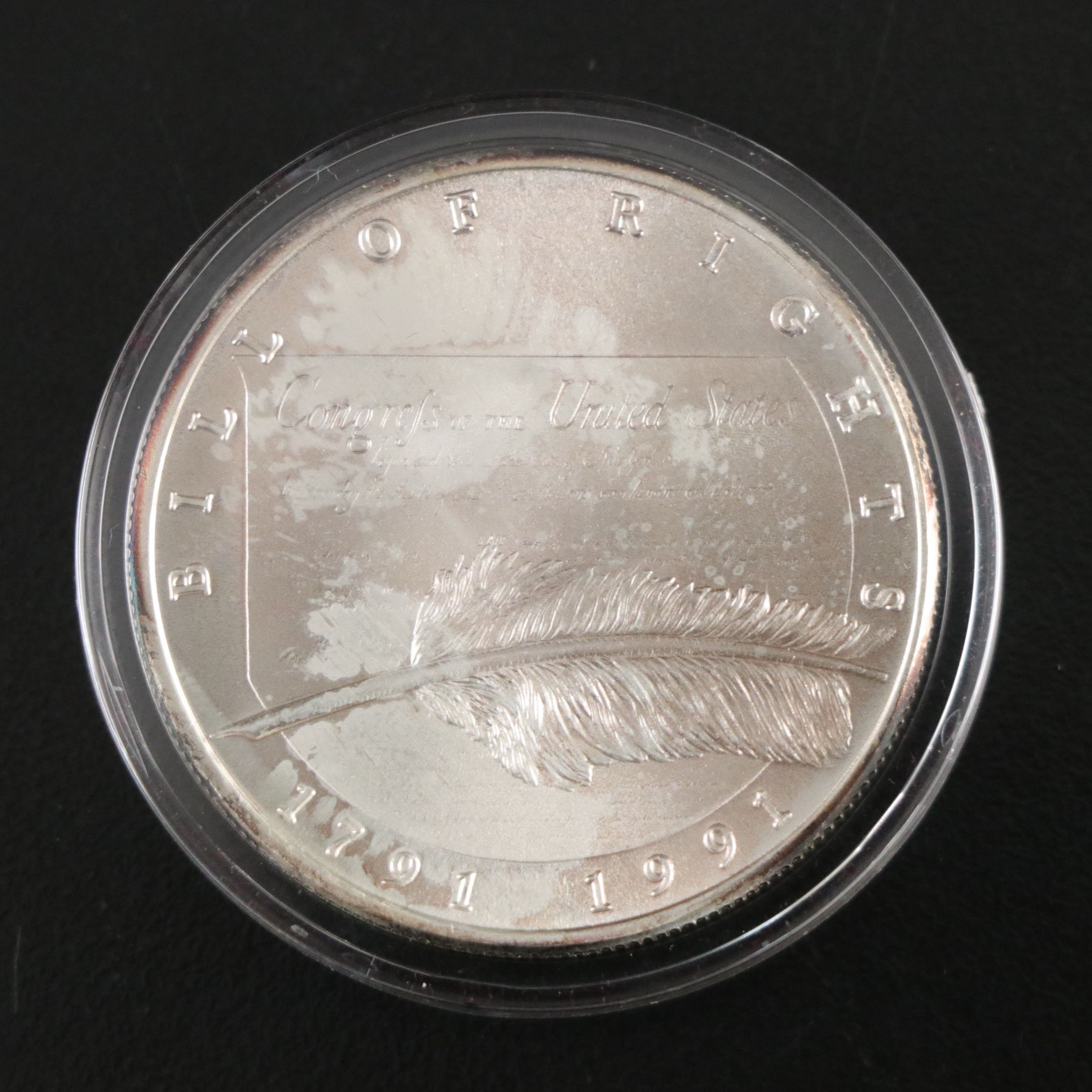 Chyrsler "Bill of Rights" Commemorative 1-Oz. Silver Coin, 1991