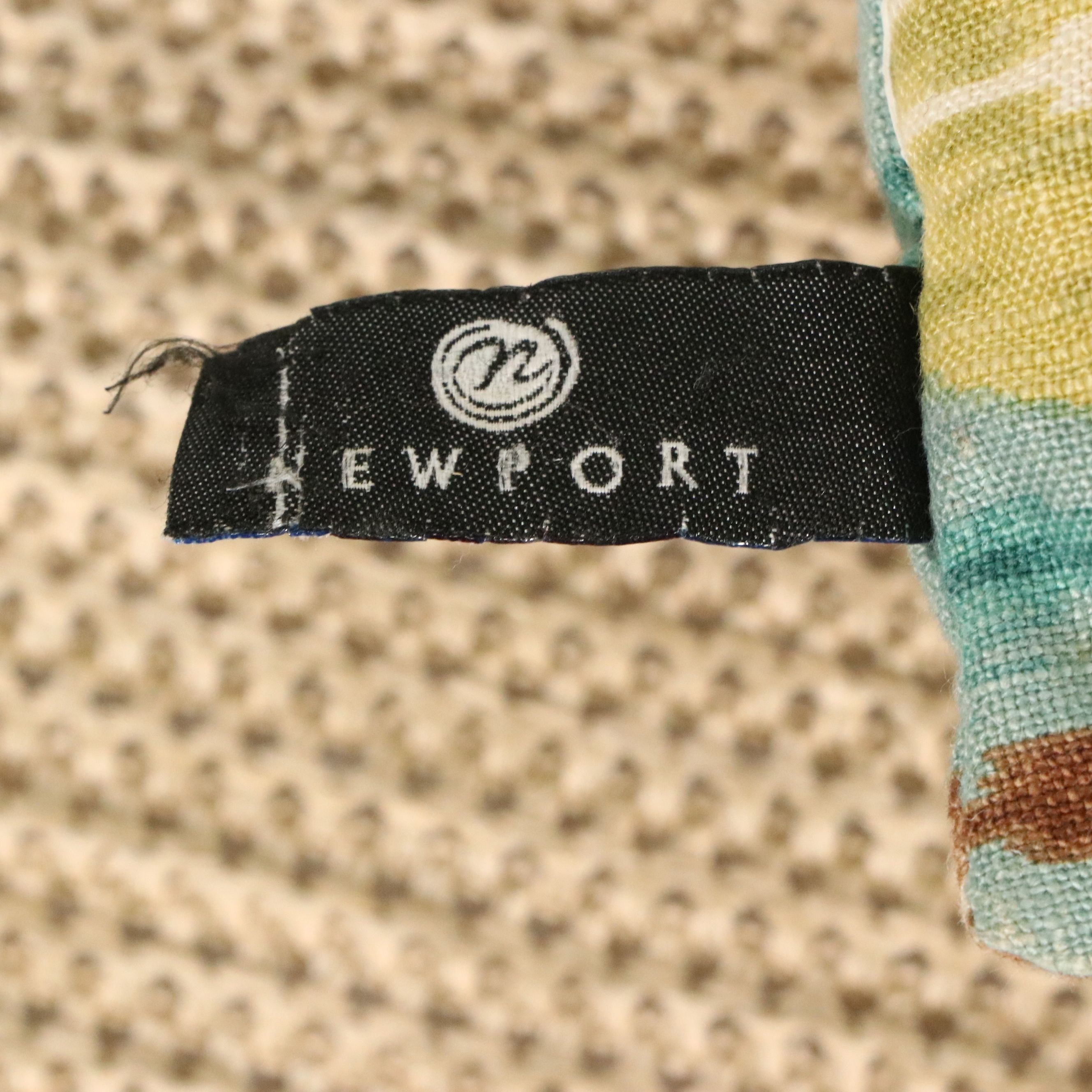 Contemporary Charcoal Tufted Barrel Chair and Threshold Woven Pouf