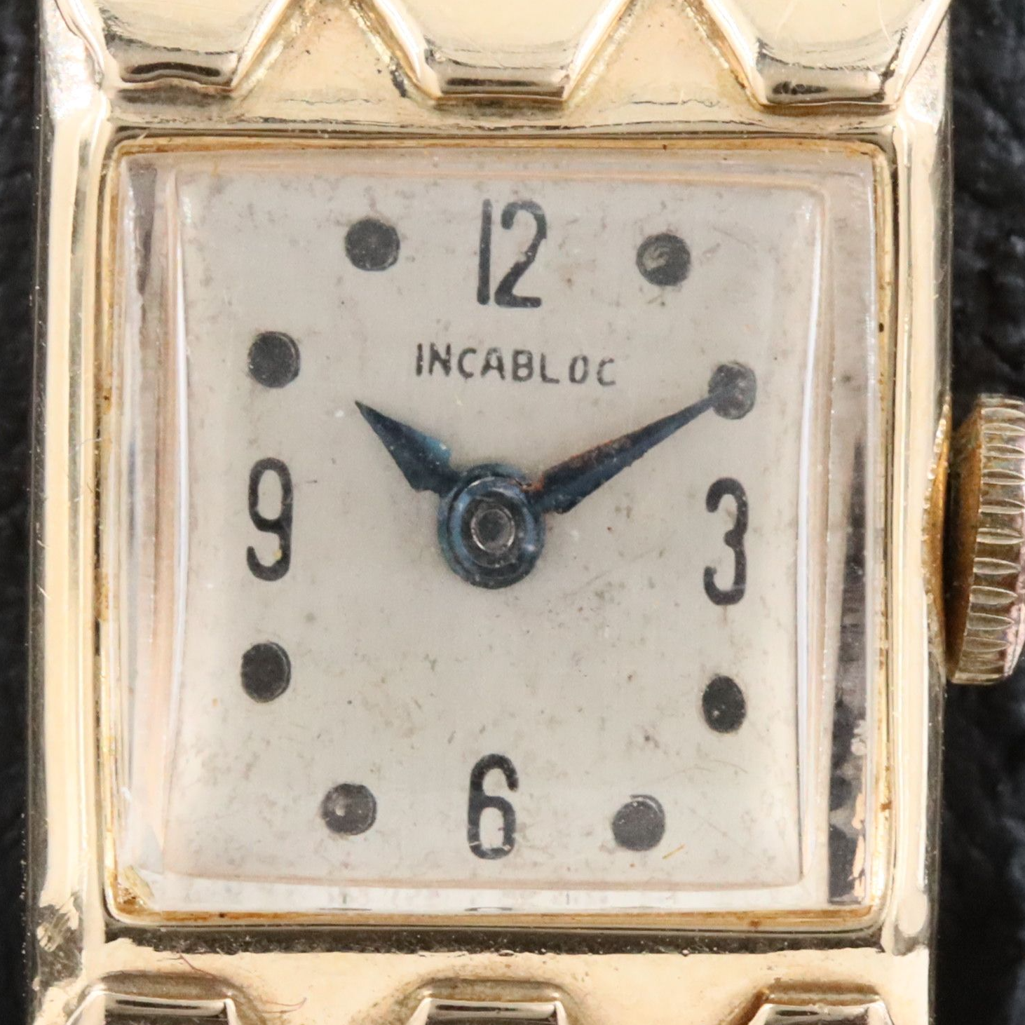 14K Suprecis Incabloc Retro Style Manual Wind Watch