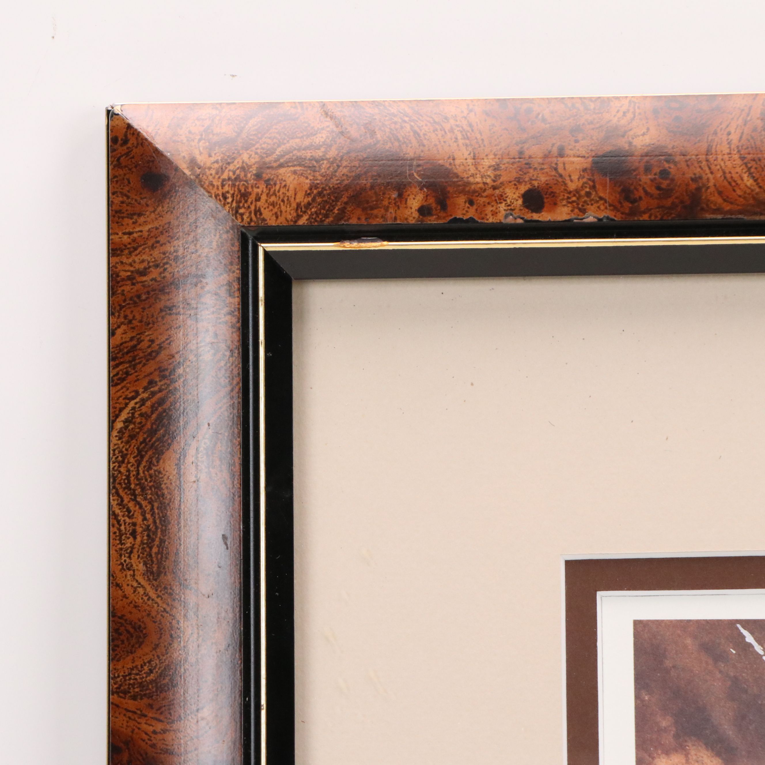 Dale Benedict Offset Lithograph of Autumn Leaves, Mid to Late 20th Century