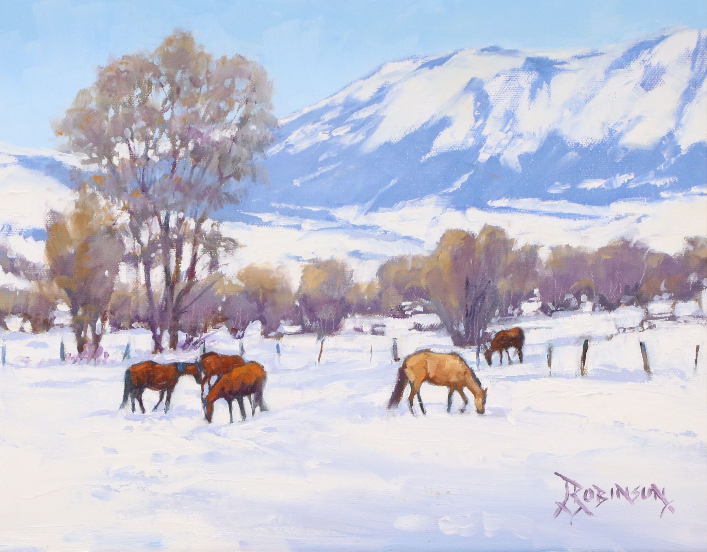 Jenny Robinson Oil Painting "Snowscrapers"