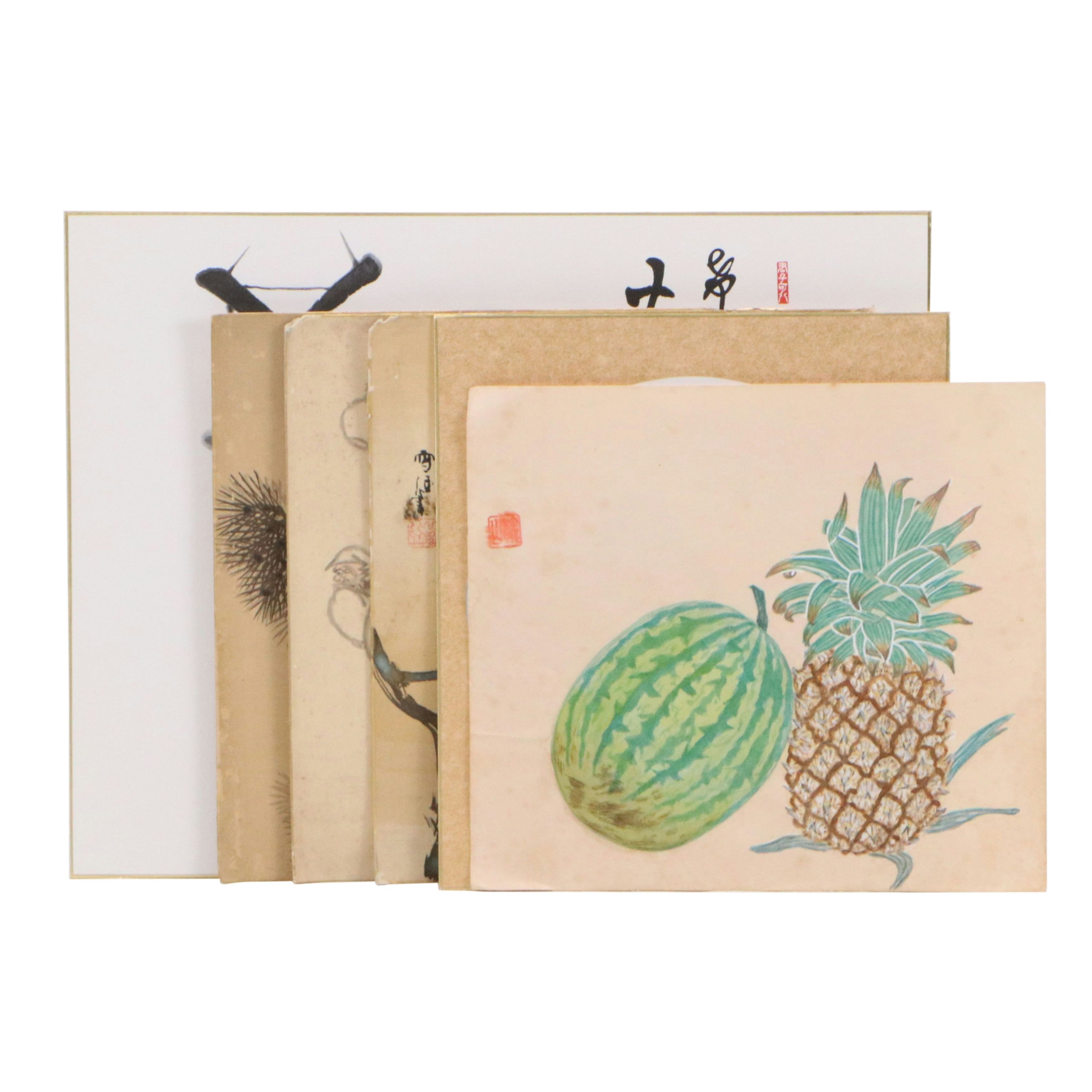 Collection of Japanese School Gouache and Watercolor Paintings, 20th to 21st C.