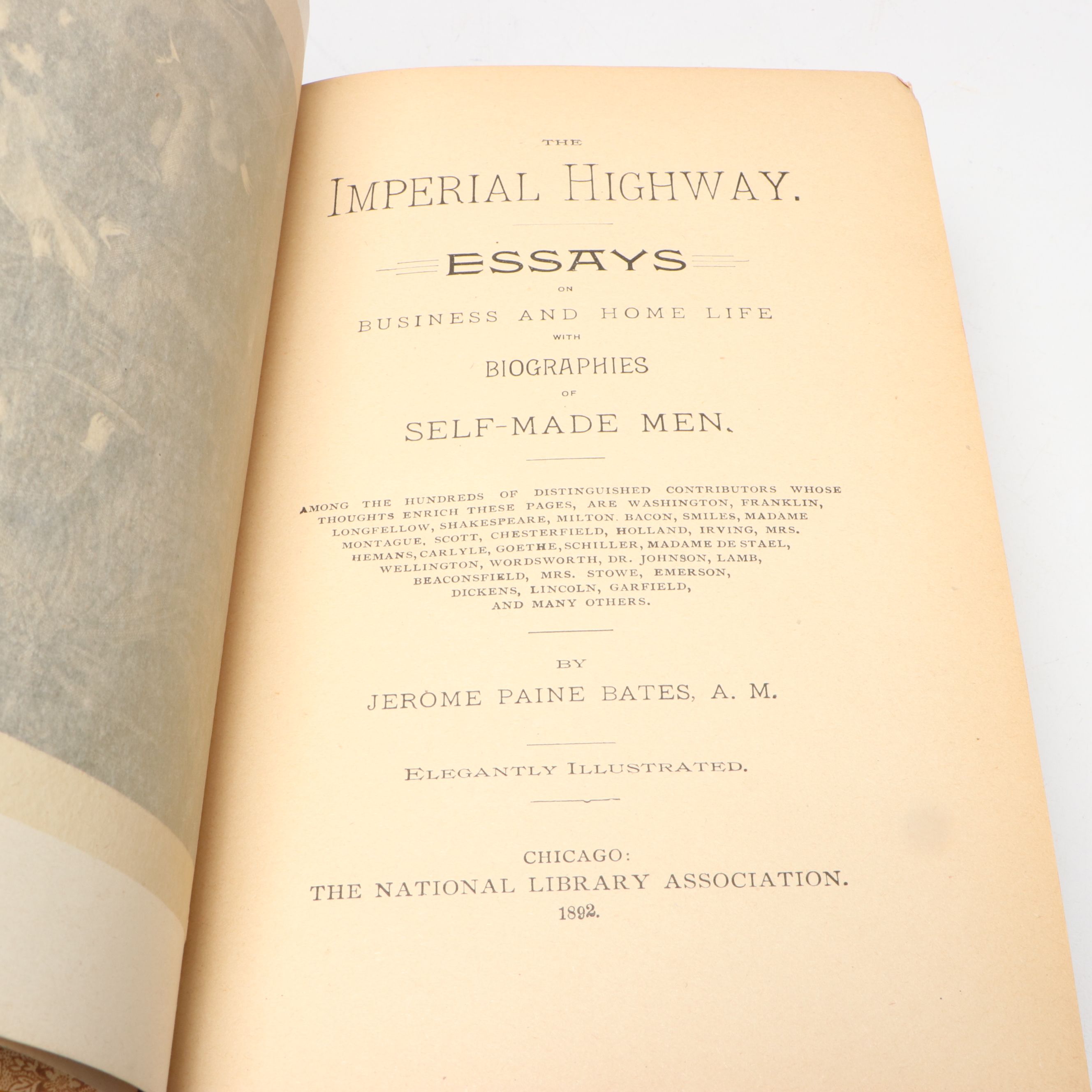 "The Imperial Highway: Essays on Business and Home Life" by Jerome Bates, 1892