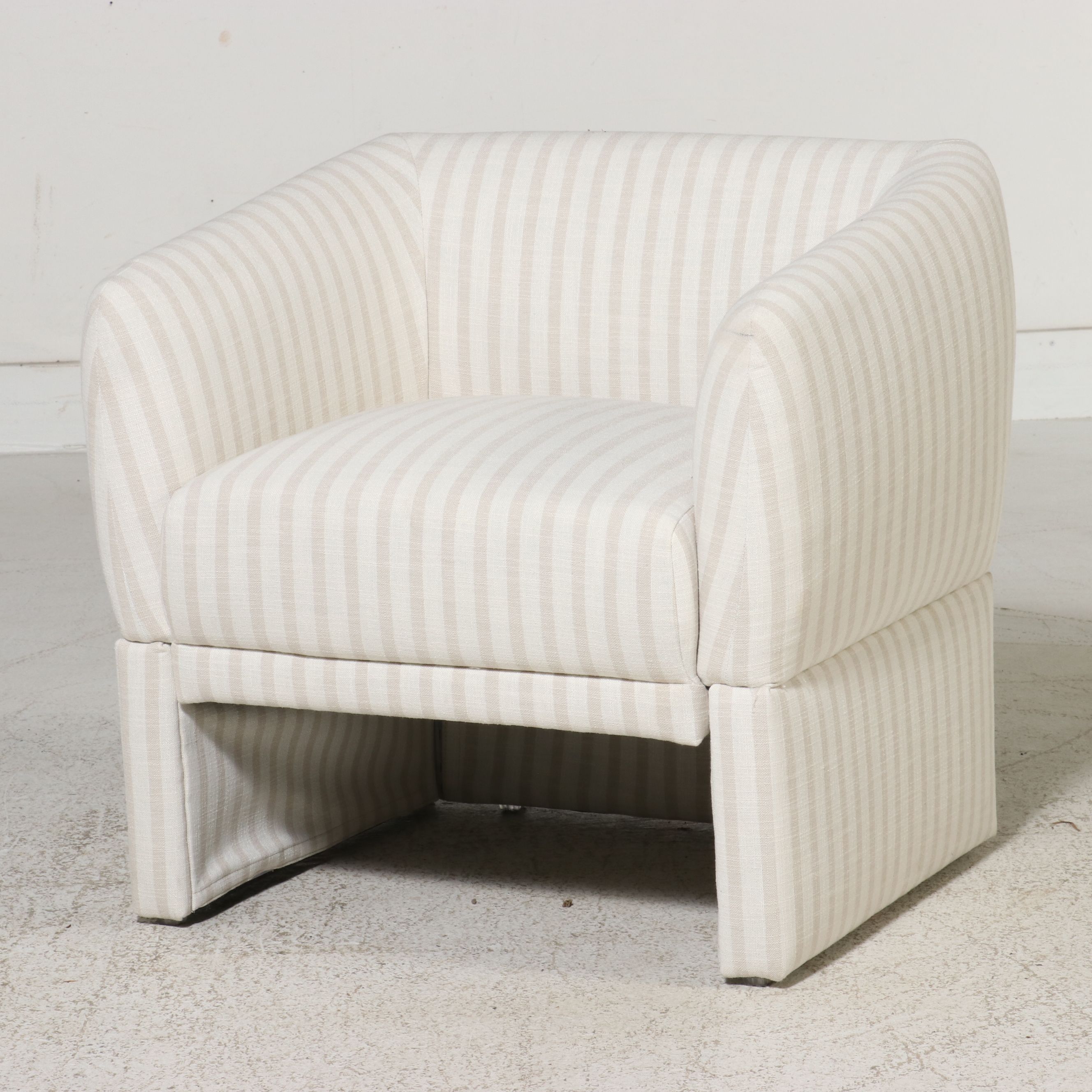 Beautiful by Drew Berry Striped Barrel Chair, 2024