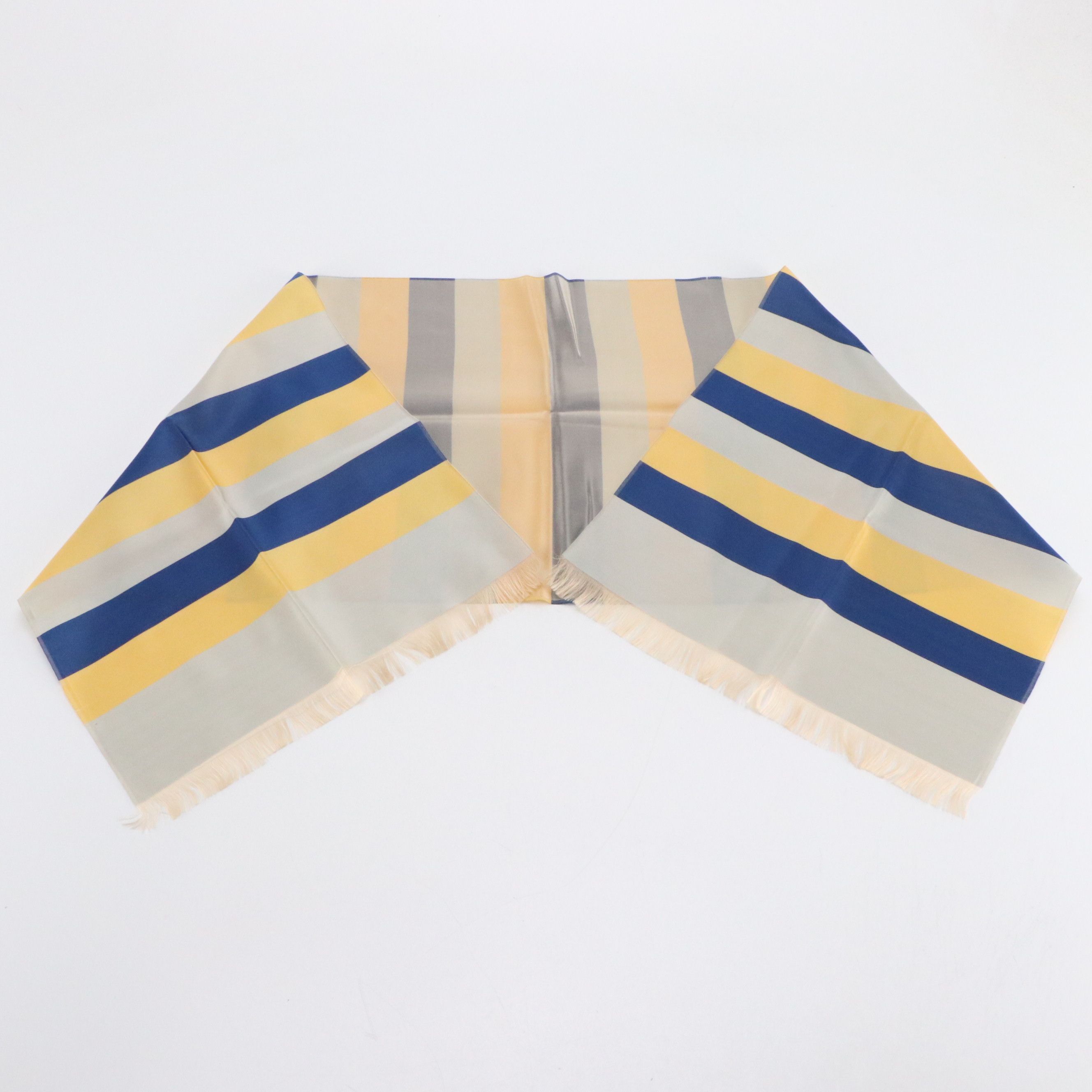 Japanese Scarves Including Gifu Silk with Other Scarves and Linens