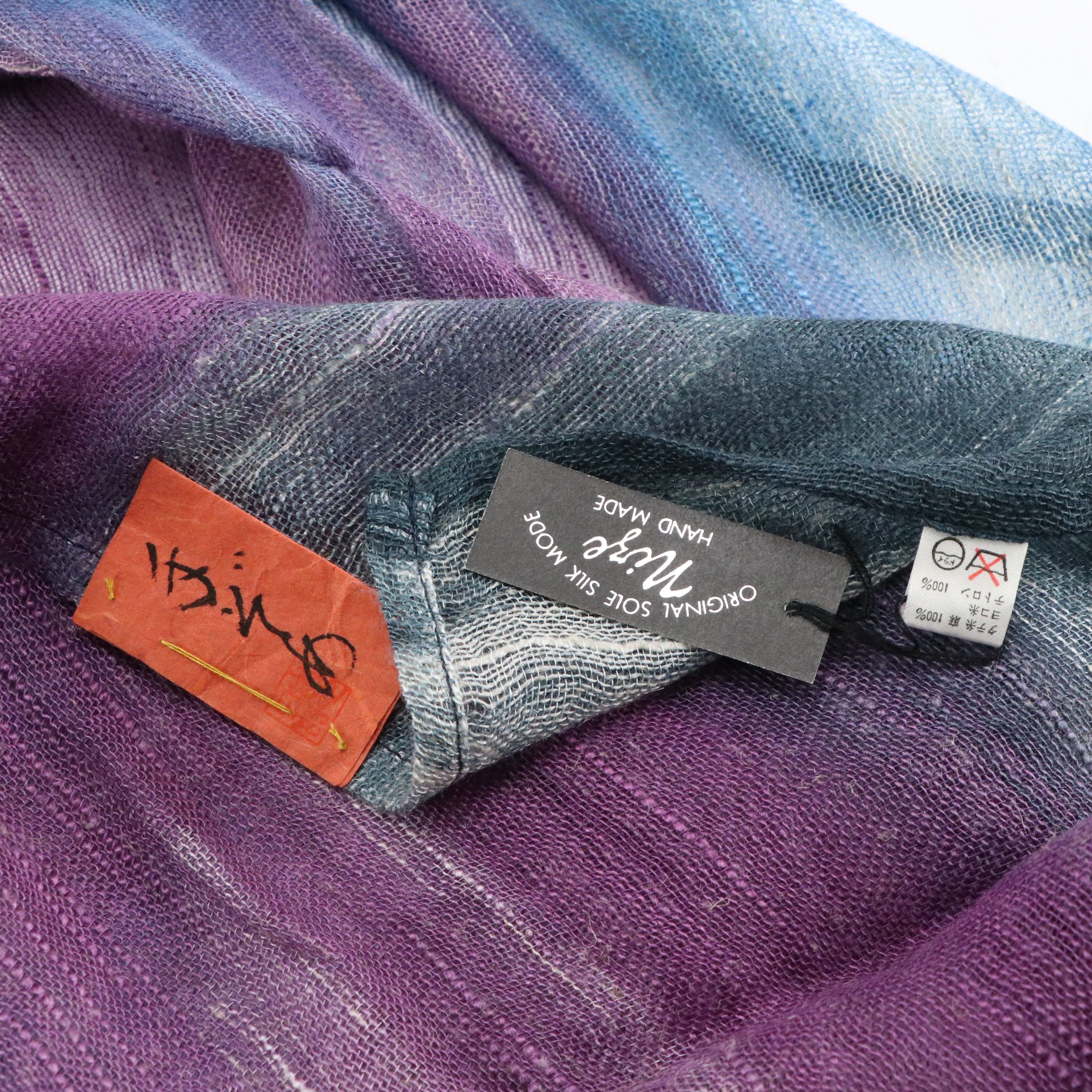 Japanese Scarves Including Gifu Silk with Other Scarves and Linens