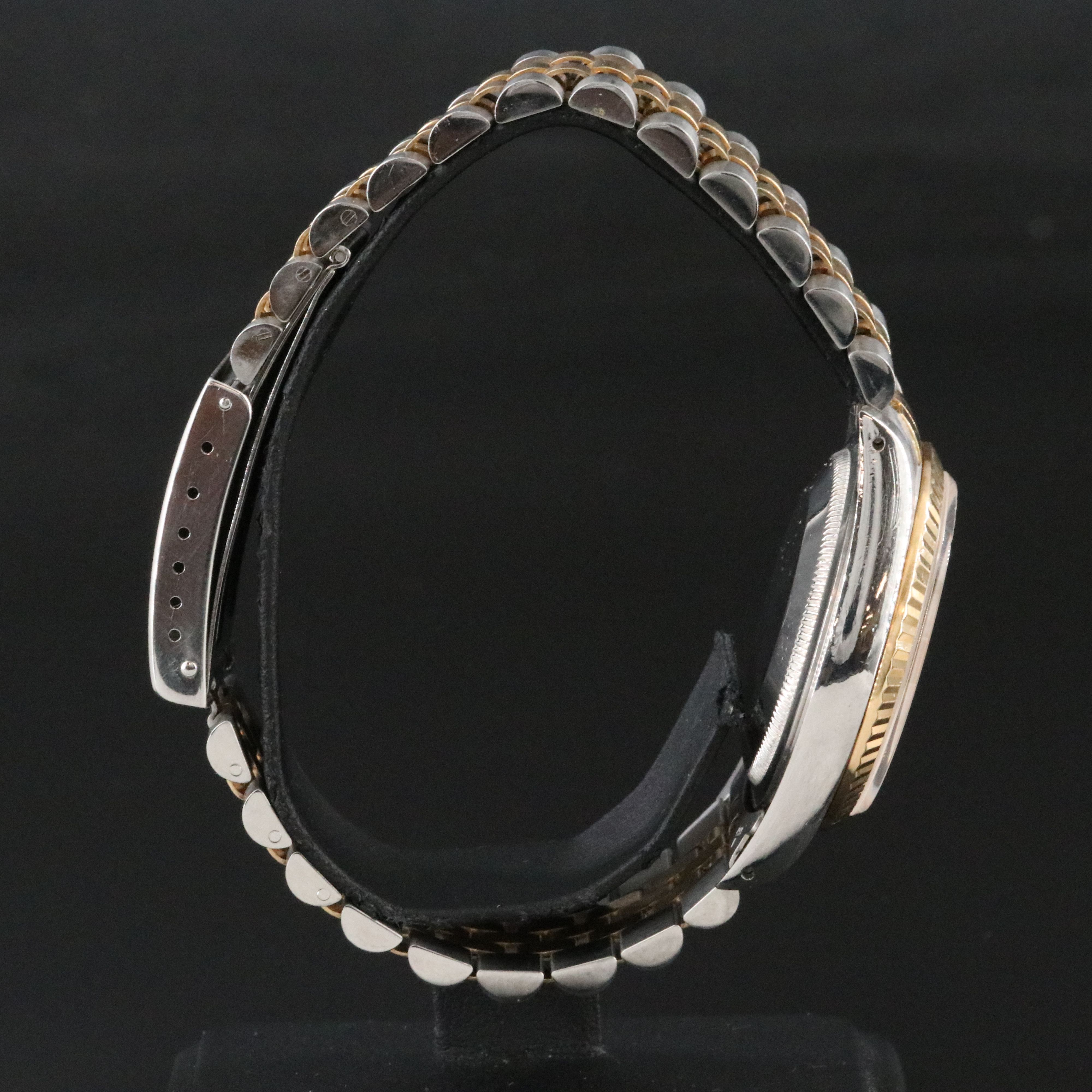 1991 Rolex Tapestry Dial Two Tone Datejust Model 16233 Watch