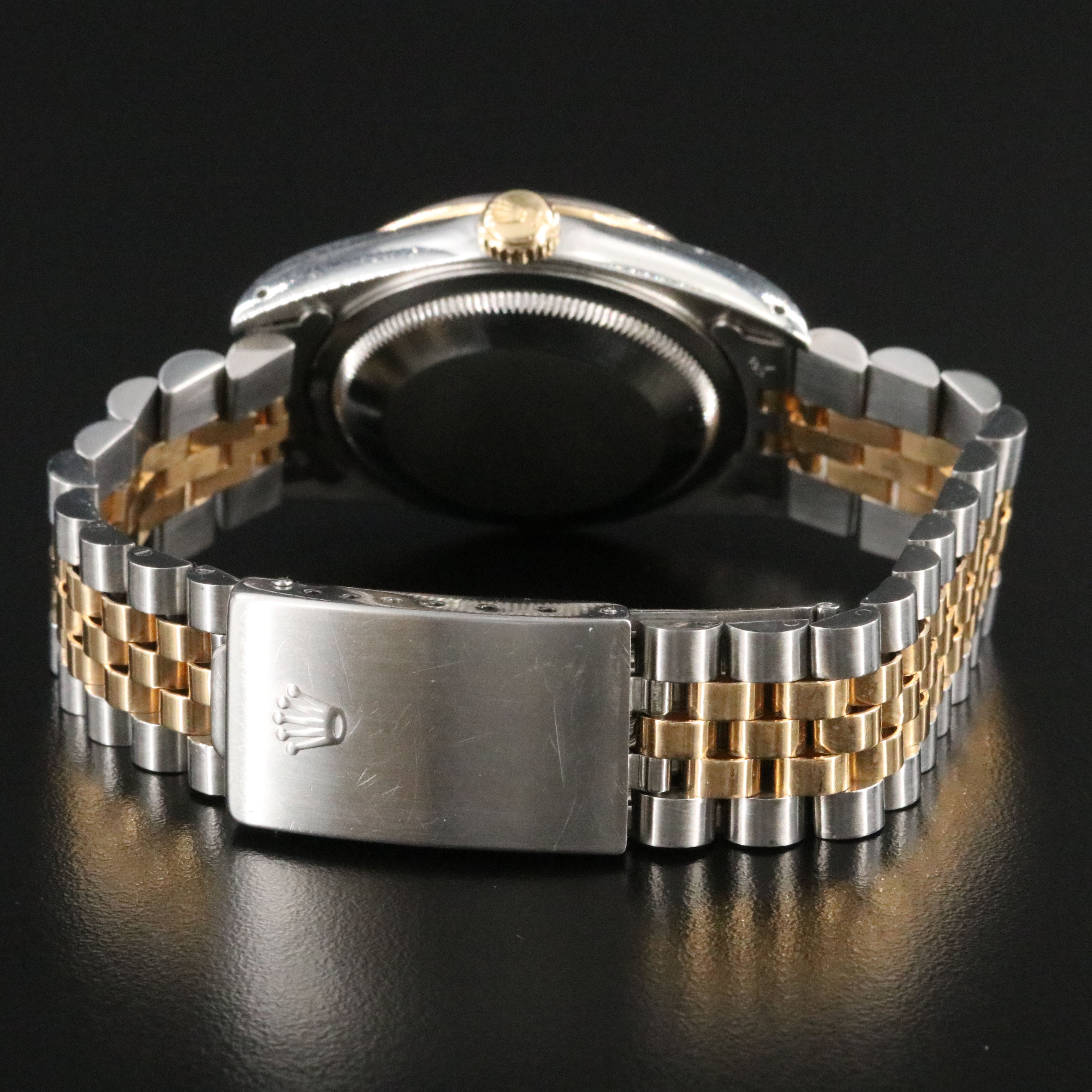 1991 Rolex Tapestry Dial Two Tone Datejust Model 16233 Watch