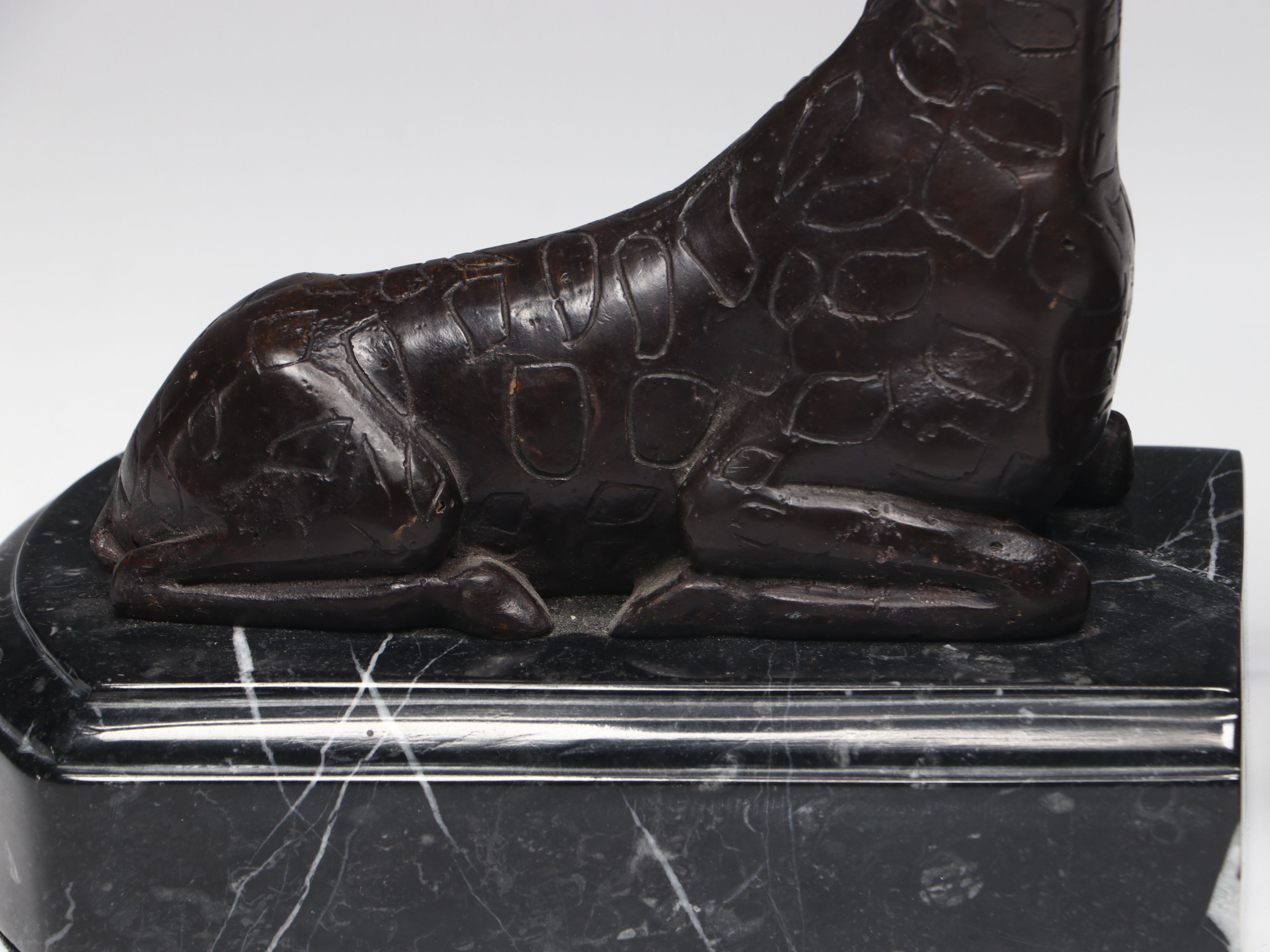 Maitland-Smith Cast Bronze Giraffe Bookends