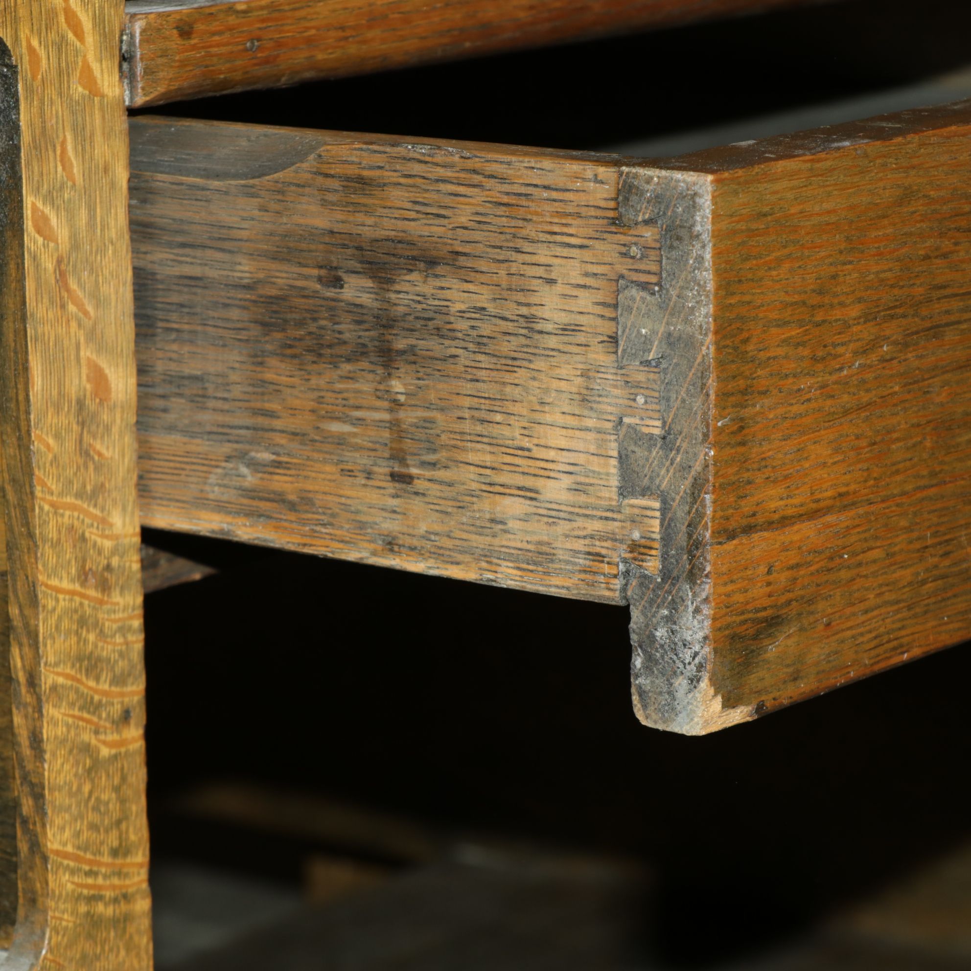 Stickley Brothers Style Arts & Crafts Quarter Sawn Oak Desk