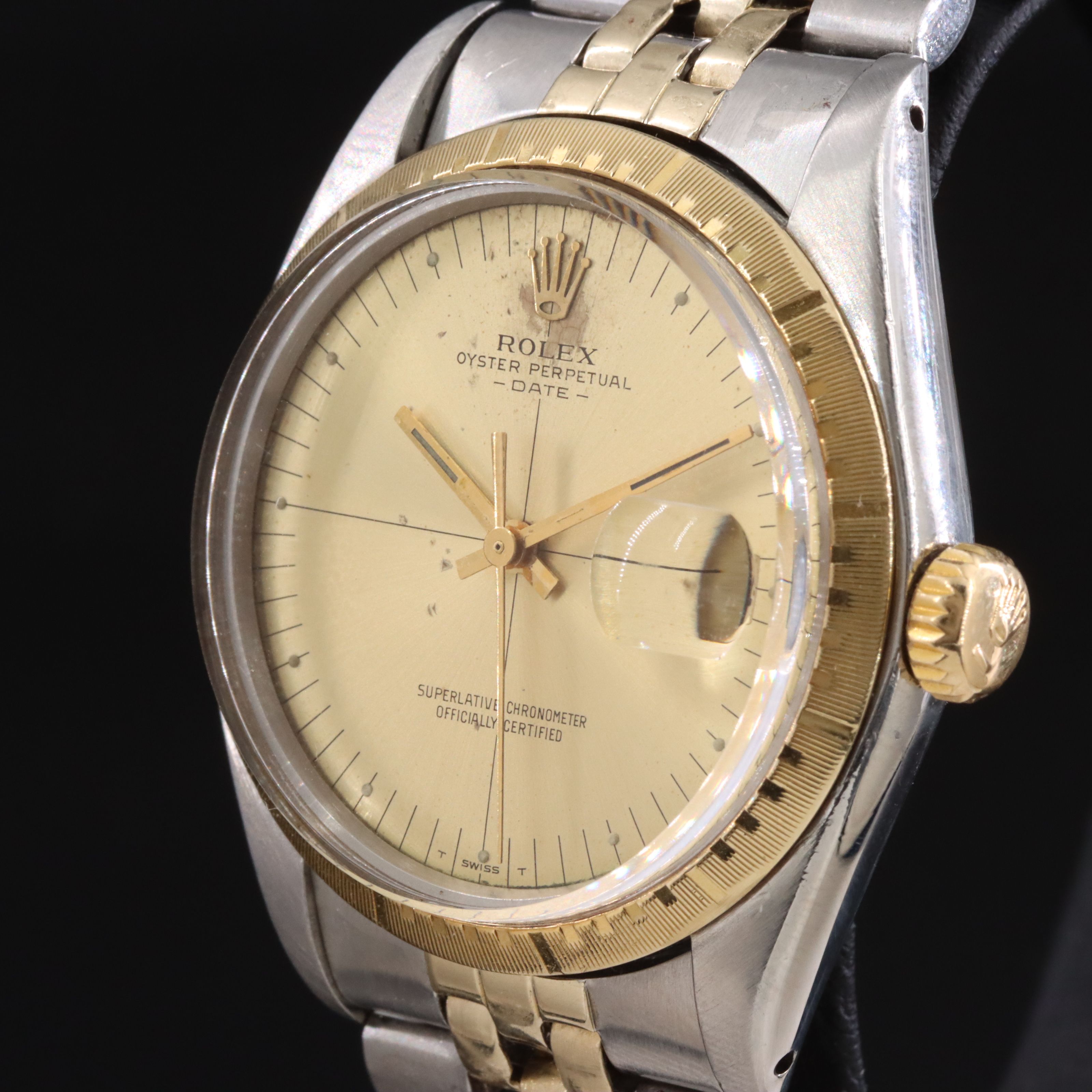 1971 Rolex Two Tone Zephry Dial Model 1512 Watch
