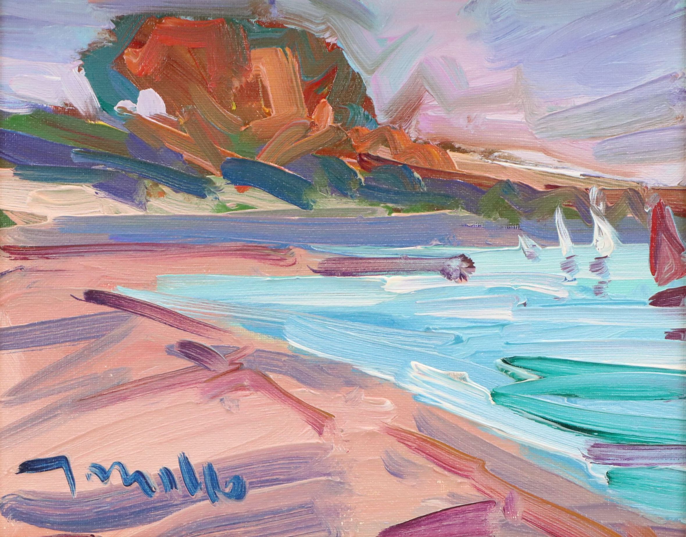 Jose Trujillo Oil Painting "The Beach," 2016