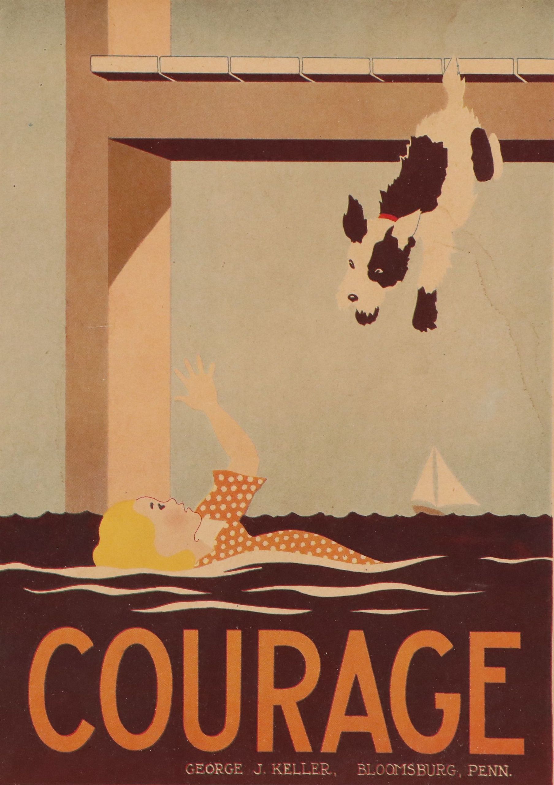Character-Culture-Citizenship Guides George J. Keller Relief Halftone "Courage"