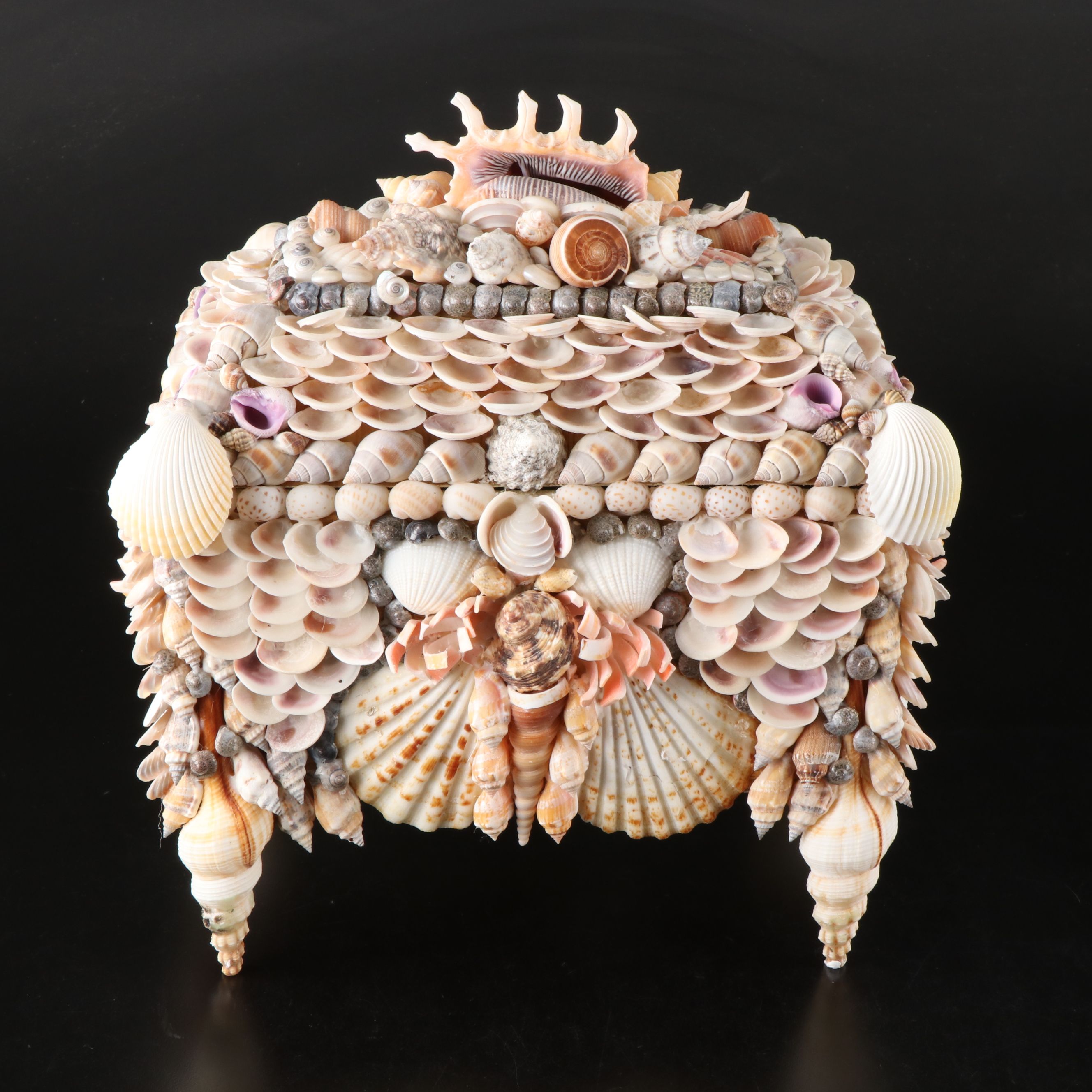 Filipino Handmade Seashell Accent Decorative Box