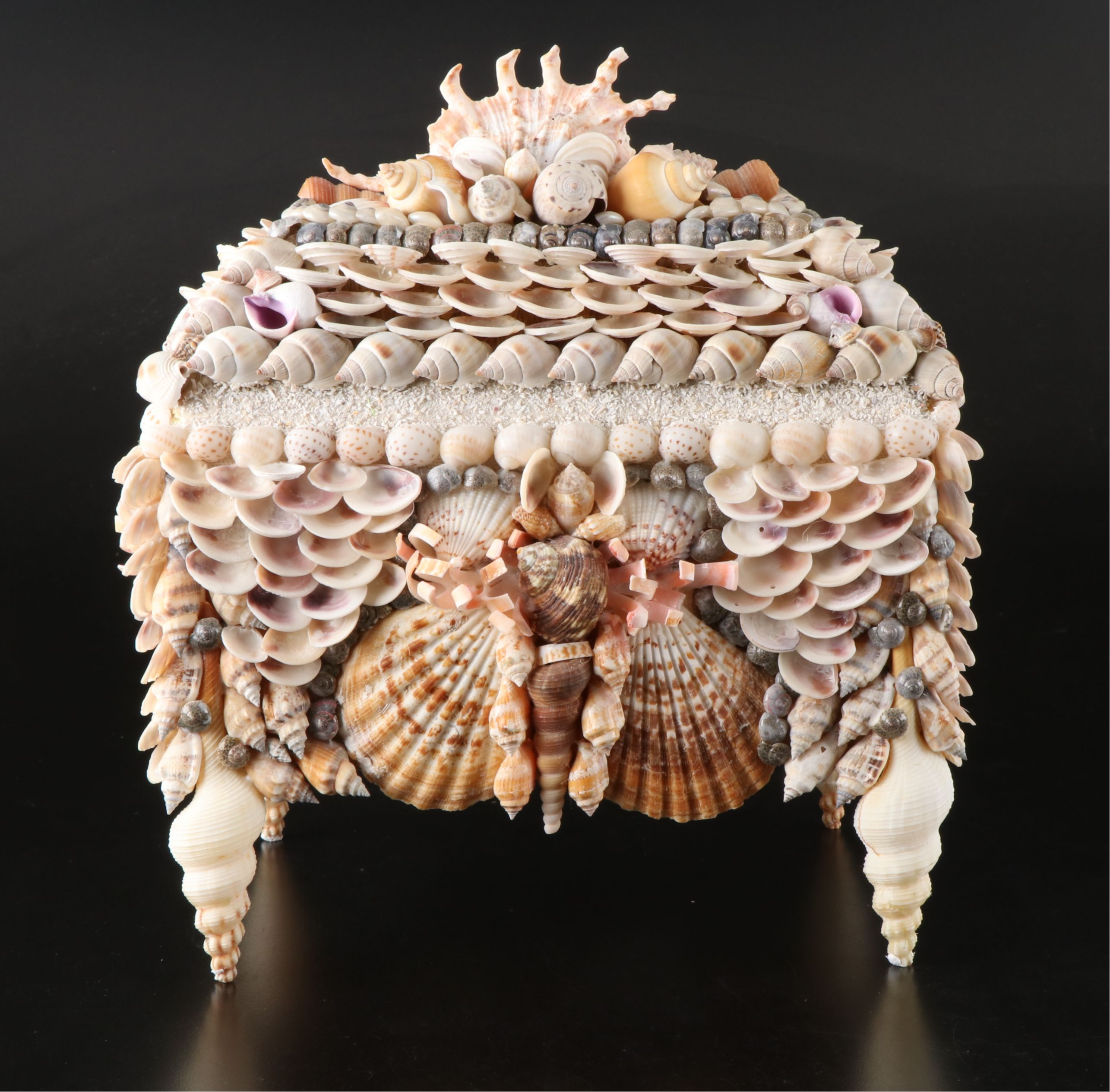 Filipino Handmade Seashell Accent Decorative Box