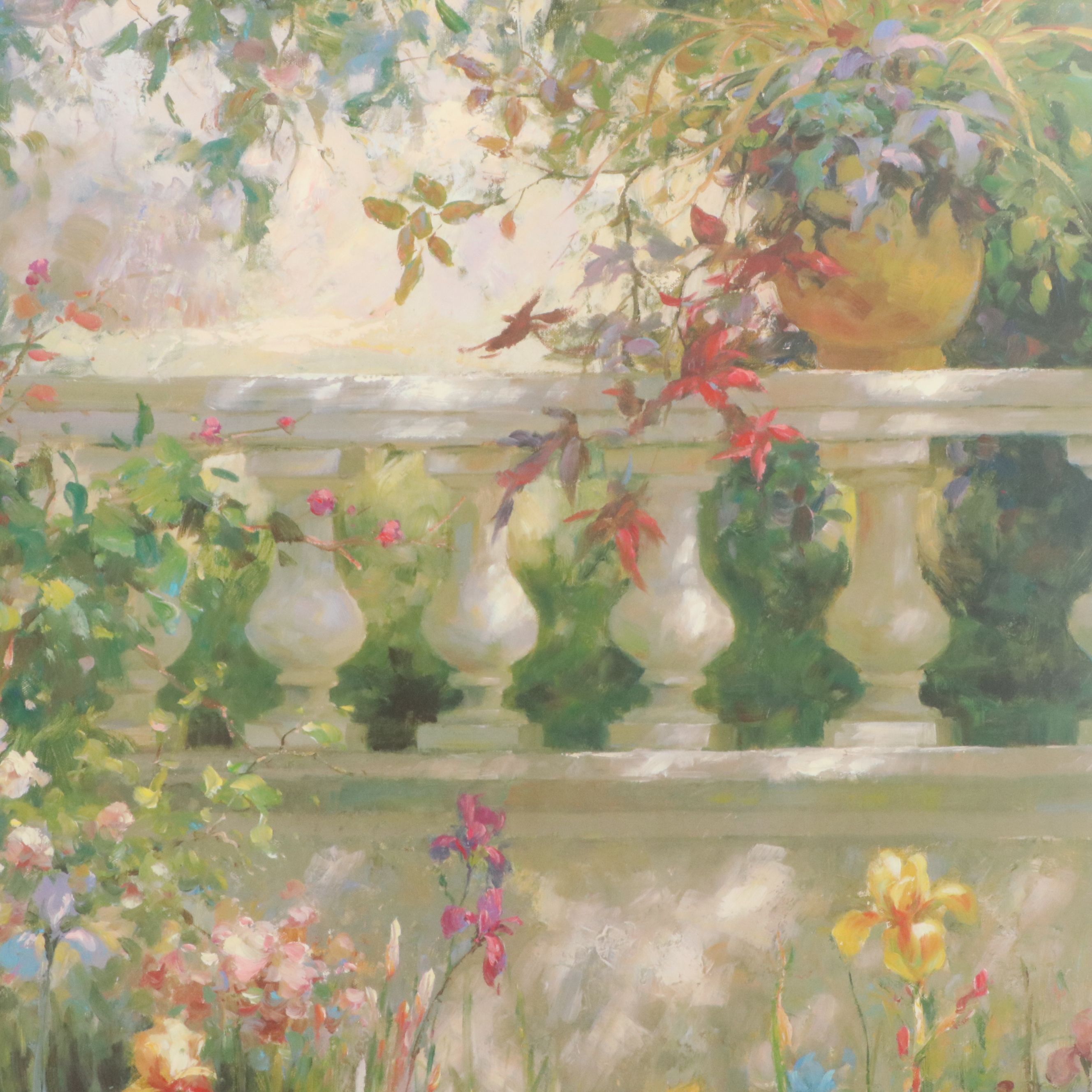 After Vail Oxley Offset Lithograph "Iris Shadows," Early 21st Century