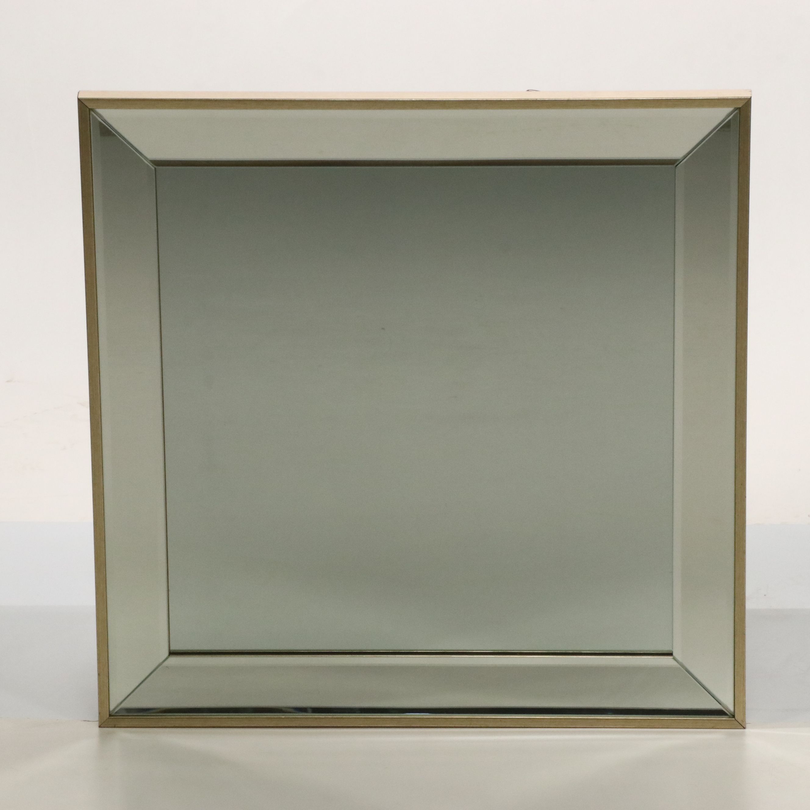 Arhaus Pair of Deco Revival Style Beveled Wall Mirrors