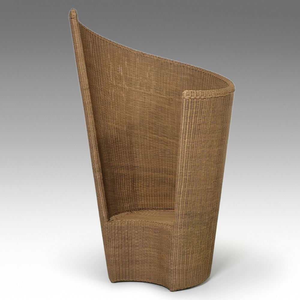 Freeline Contemporary Resin Wicker High-Back Chair