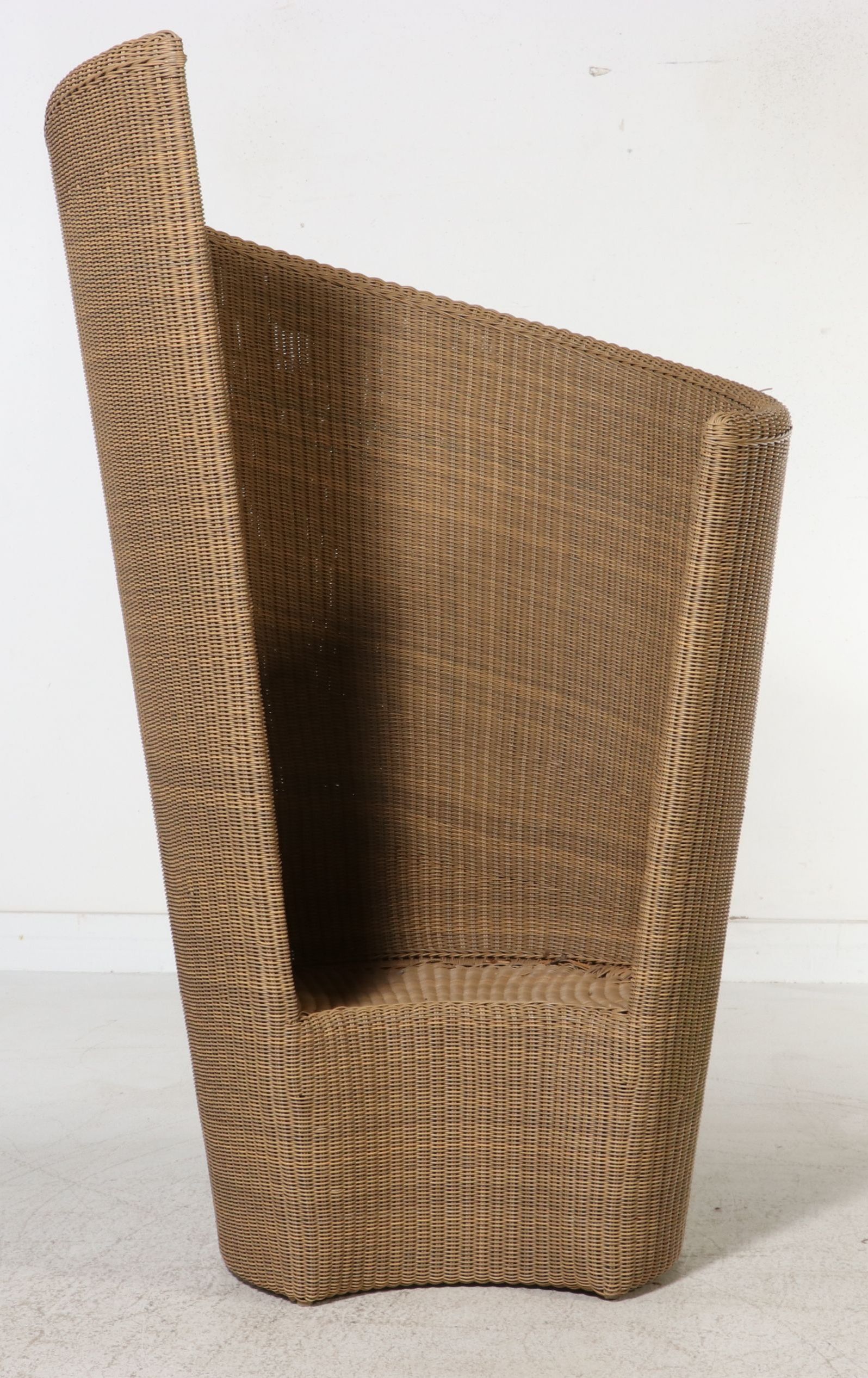 Freeline Contemporary Resin Wicker High-Back Chair