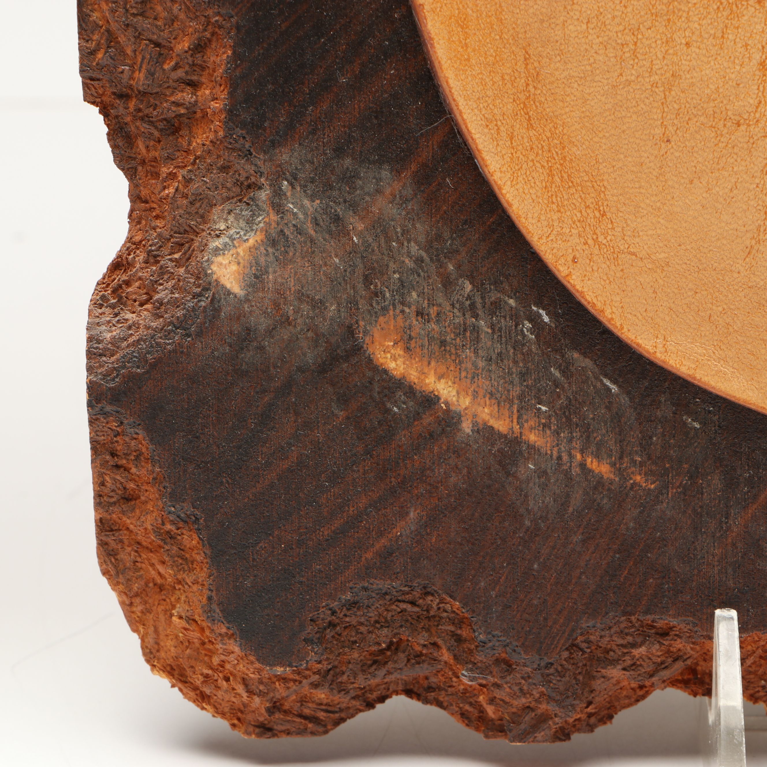 Southwest Style Signed Katsina Inspired Leatherwork Plaques, Late 20th C.