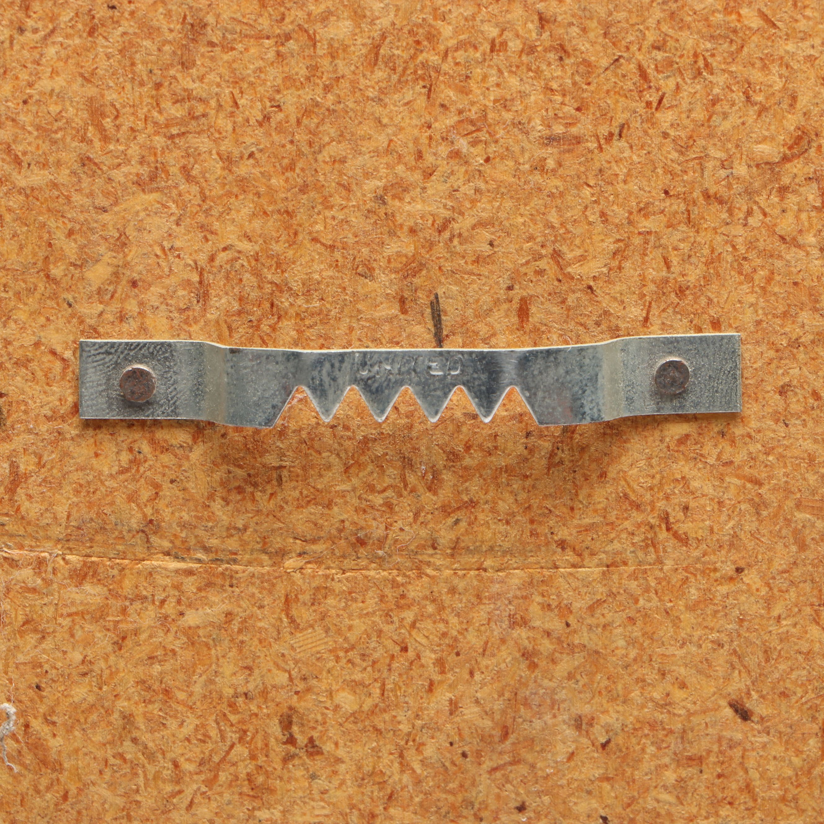 Southwest Style Signed Katsina Inspired Leatherwork Plaques, Late 20th C.