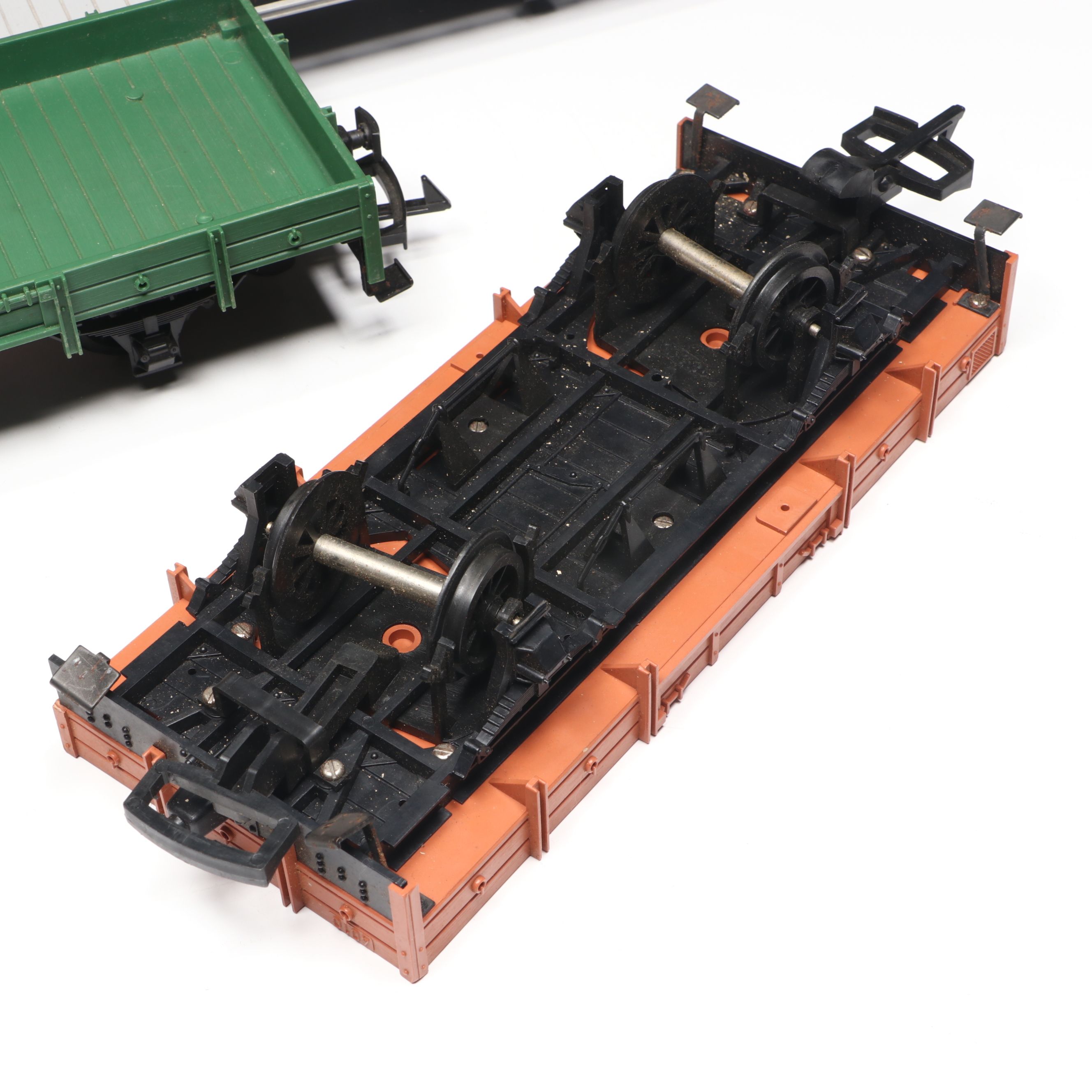 LGB Trains G Scale Flatcars with Hobbyist Crafted Christmas Present Cargo