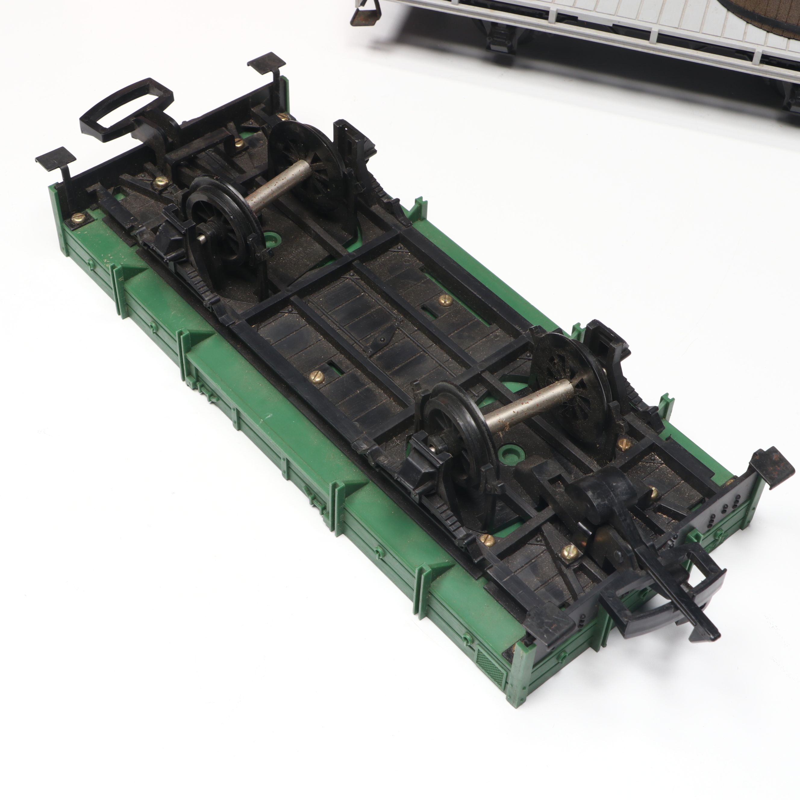 LGB Trains G Scale Flatcars with Hobbyist Crafted Christmas Present Cargo