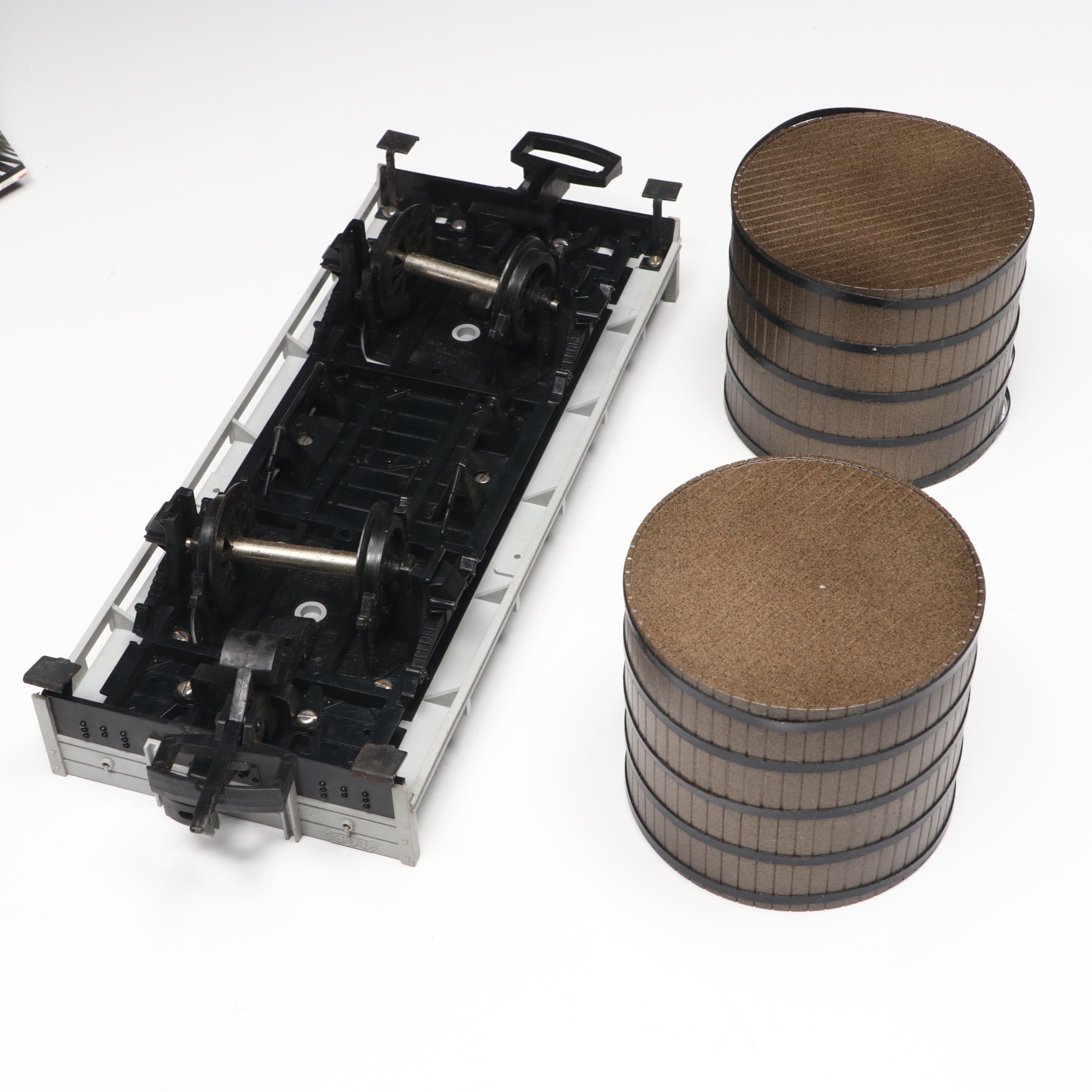 LGB Trains G Scale Flatcars with Hobbyist Crafted Christmas Present Cargo