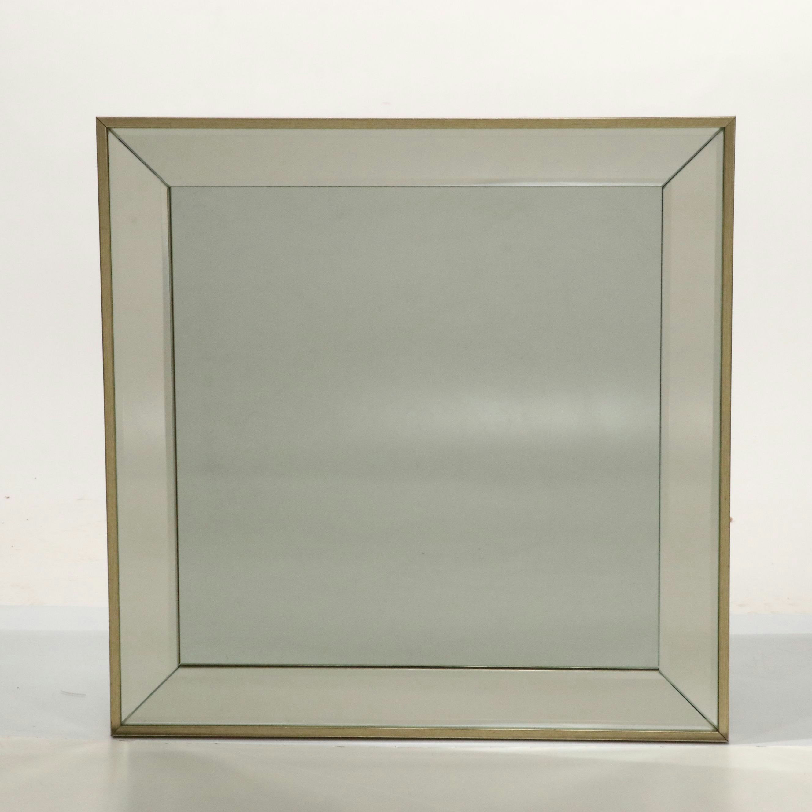 Arhaus Set of Four Deco Revival Style Beveled Wall Mirrors