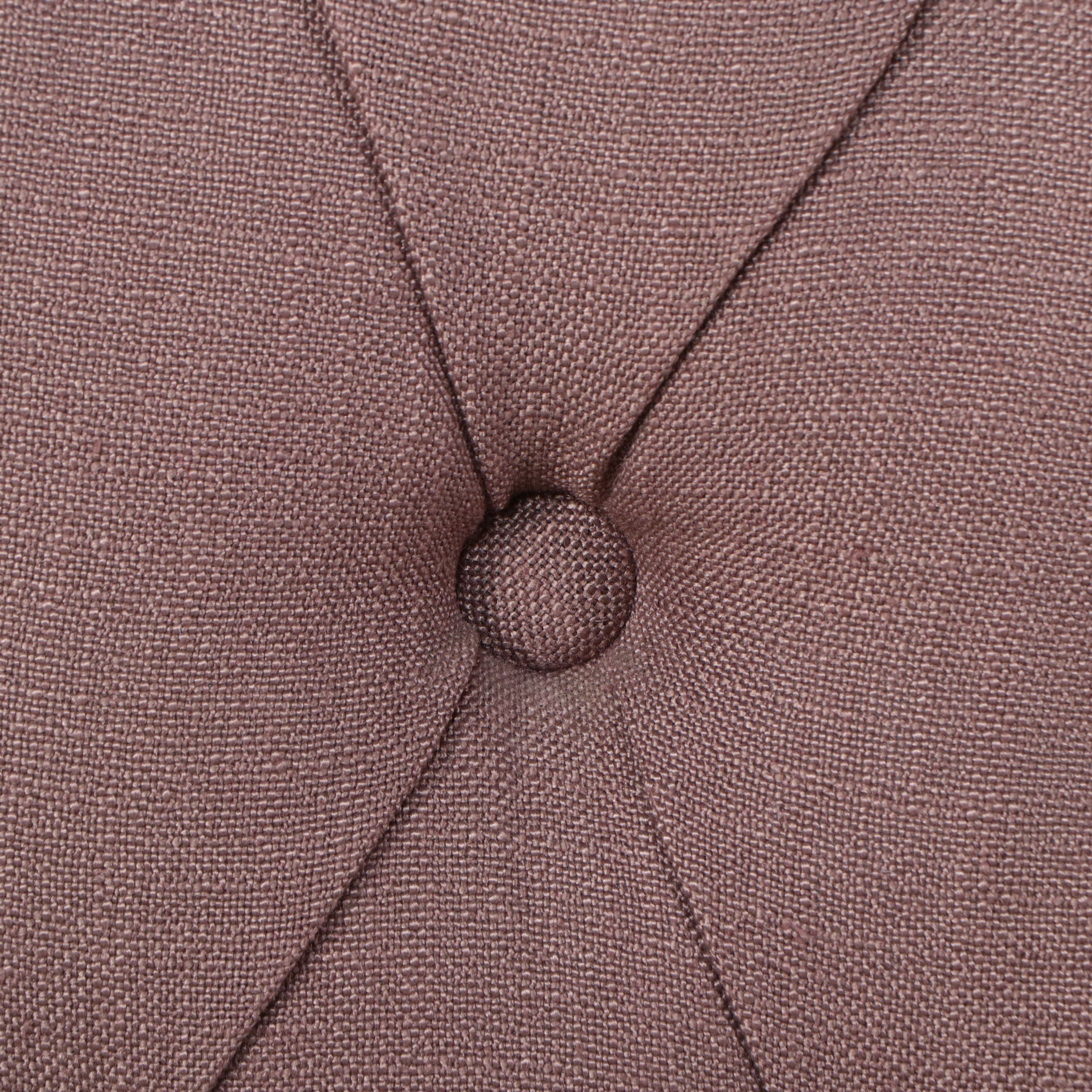 Pair of Contemporary Tufted Parsons Dining Chairs with Nailhead Trim