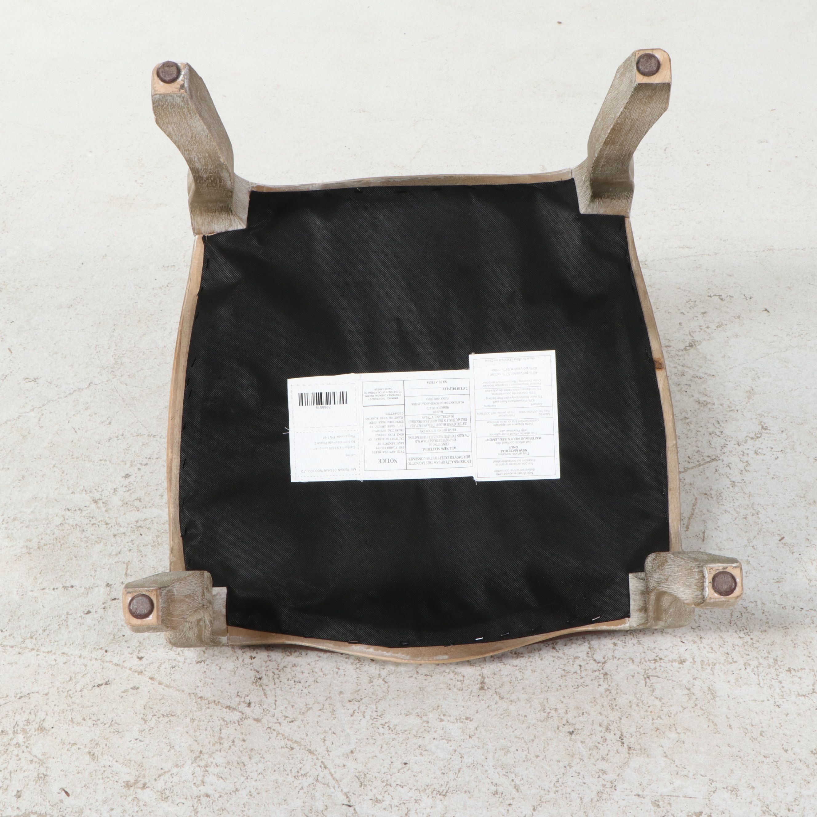 Pair of Contemporary Tufted Parsons Dining Chairs with Nailhead Trim