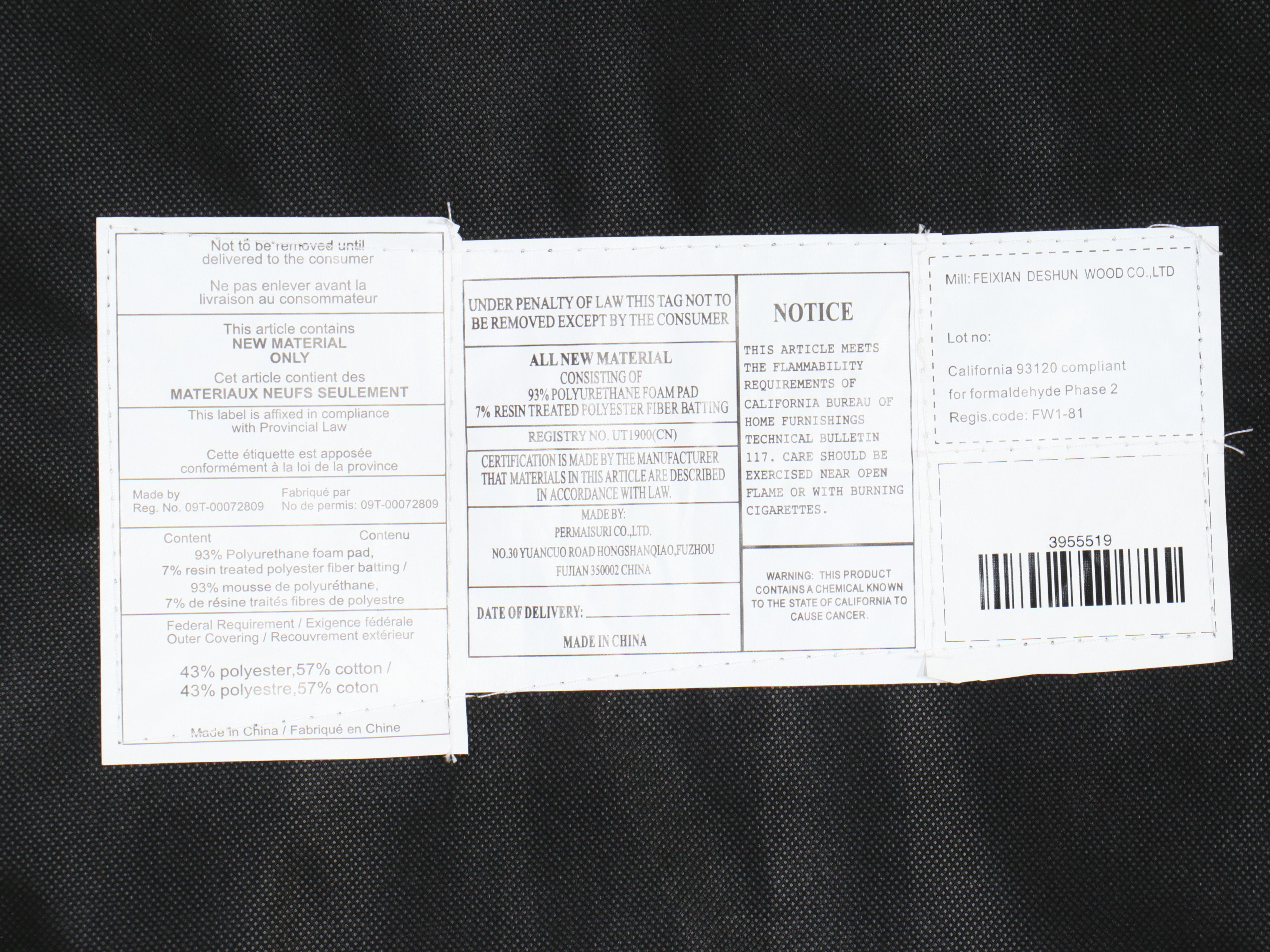 Pair of Contemporary Tufted Parsons Dining Chairs with Nailhead Trim