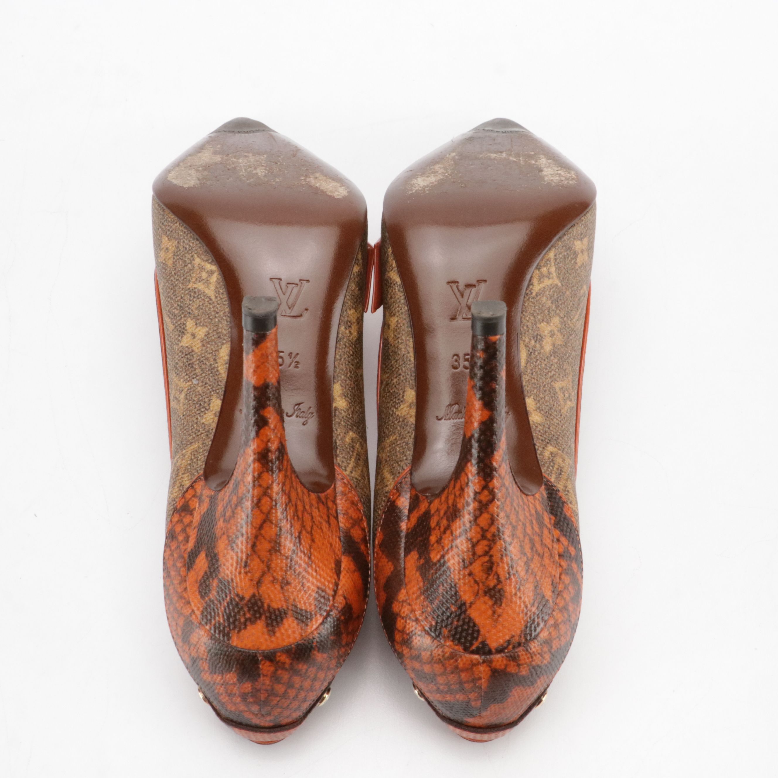 Louis Vuitton Richard Prince Limited Edition Monogram Pulp Heartbreak Pumps