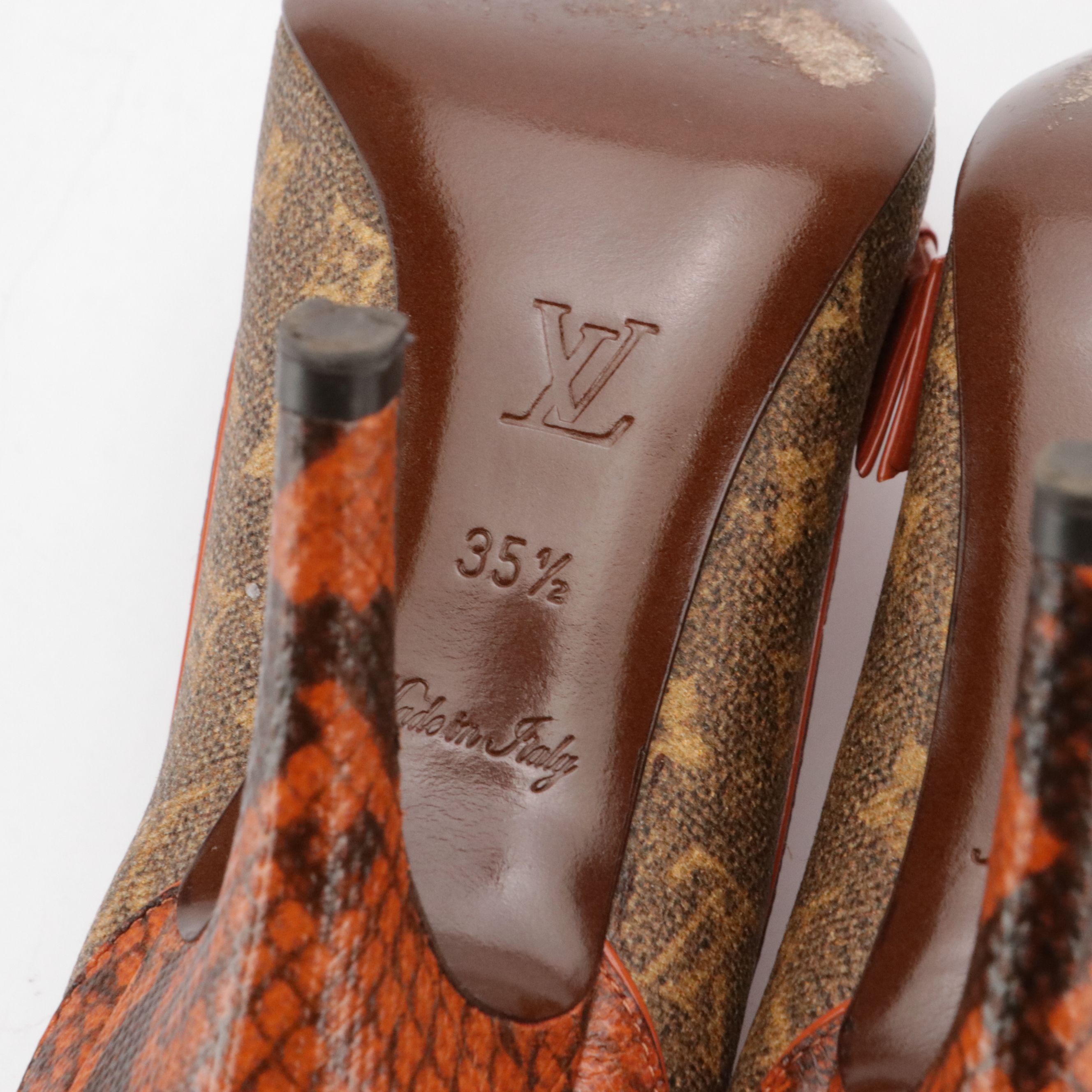 Louis Vuitton Richard Prince Limited Edition Monogram Pulp Heartbreak Pumps