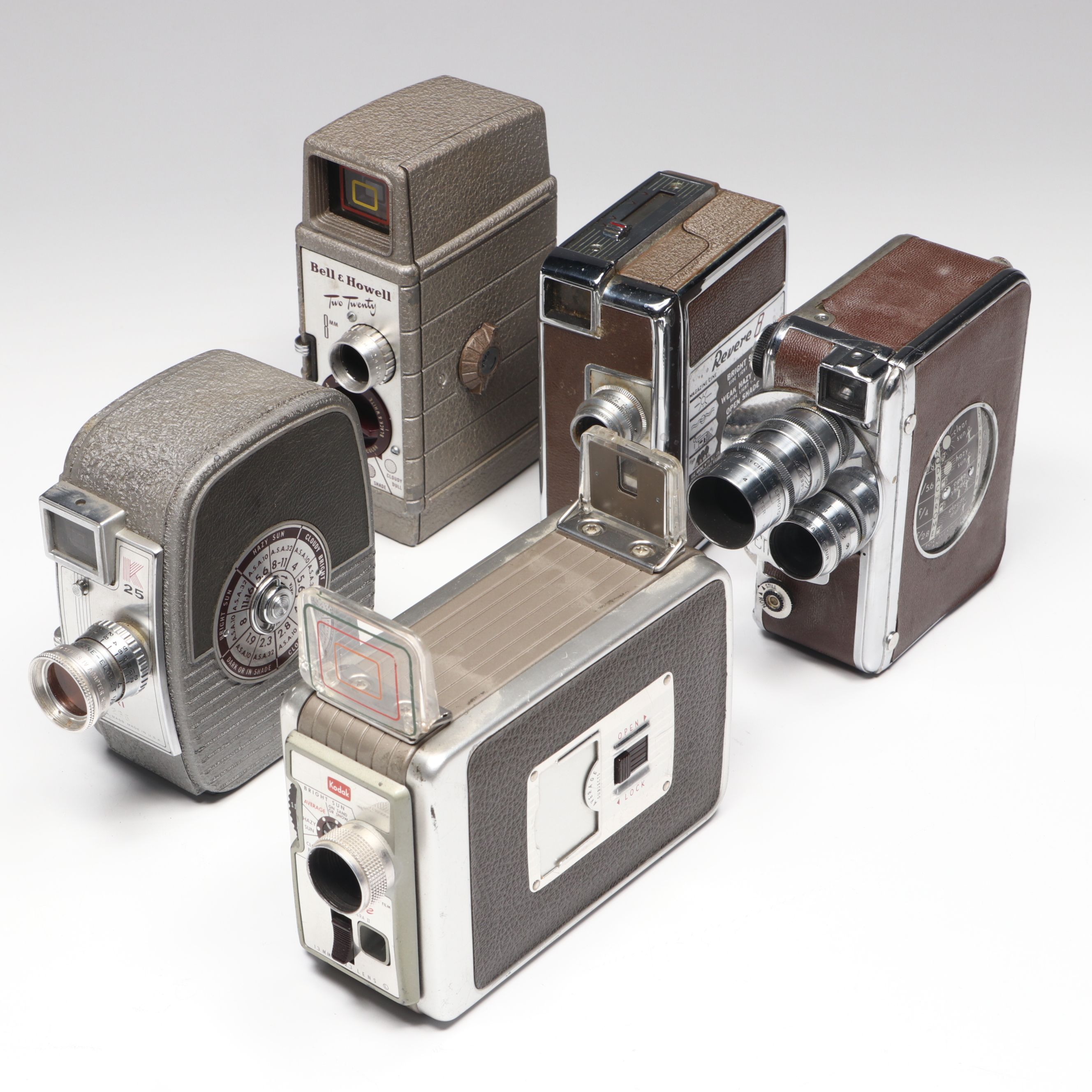 Revere 8, Bell & Howell Two Twenty, and More Vintage Film Cameras