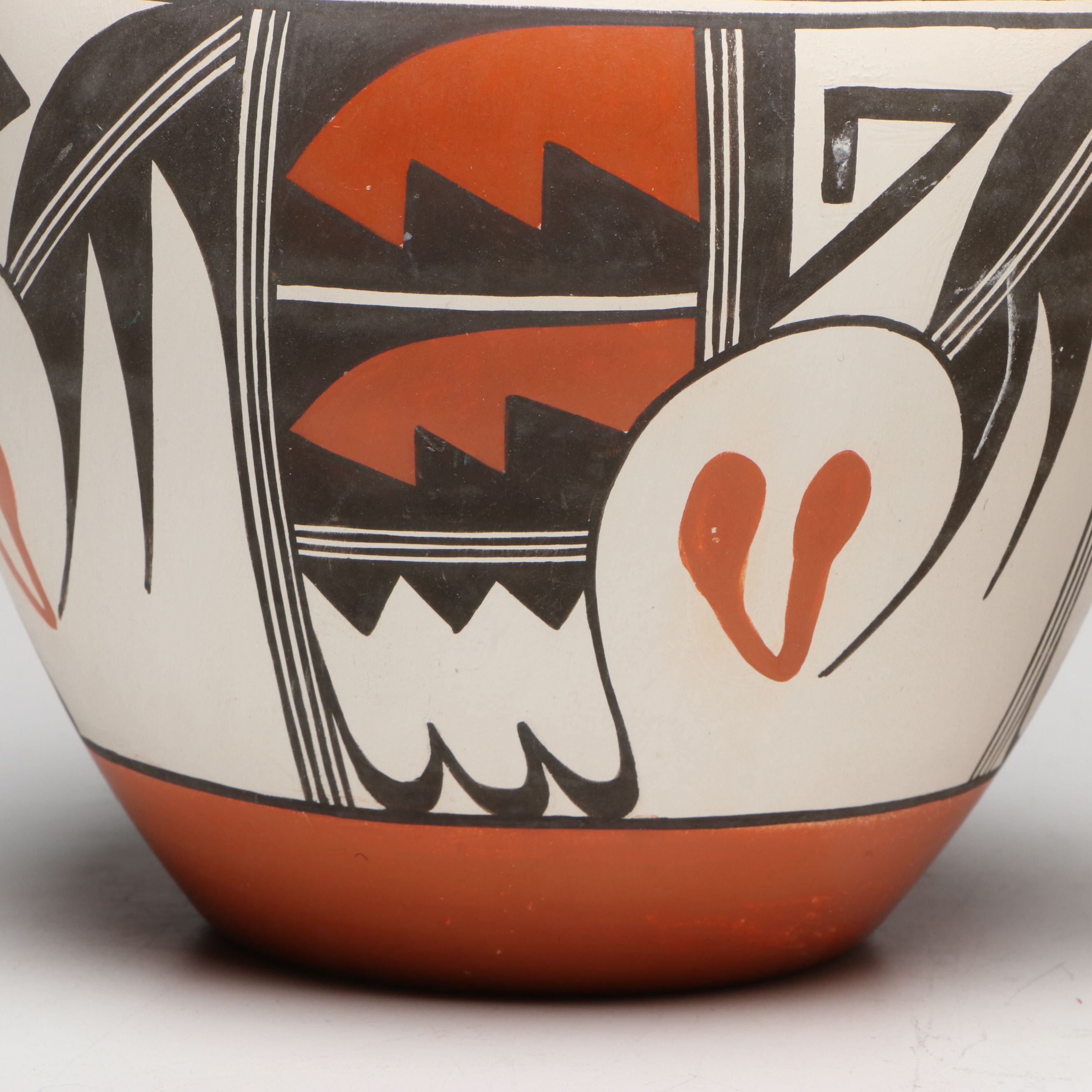 S. Tuchawena Hand-Painted Hopi Art Pottery Vases, 1980