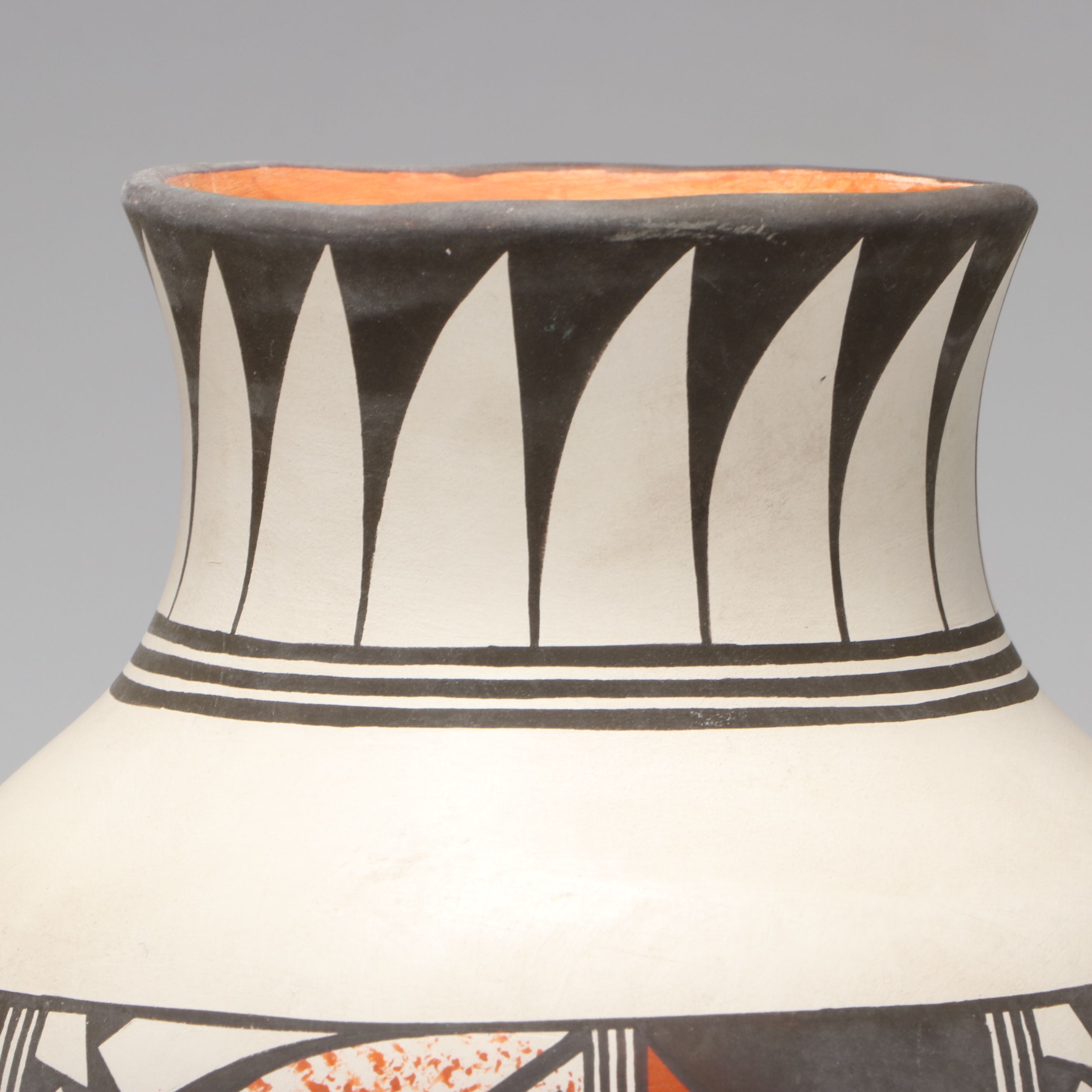 S. Tuchawena Hand-Painted Hopi Art Pottery Vases, 1980