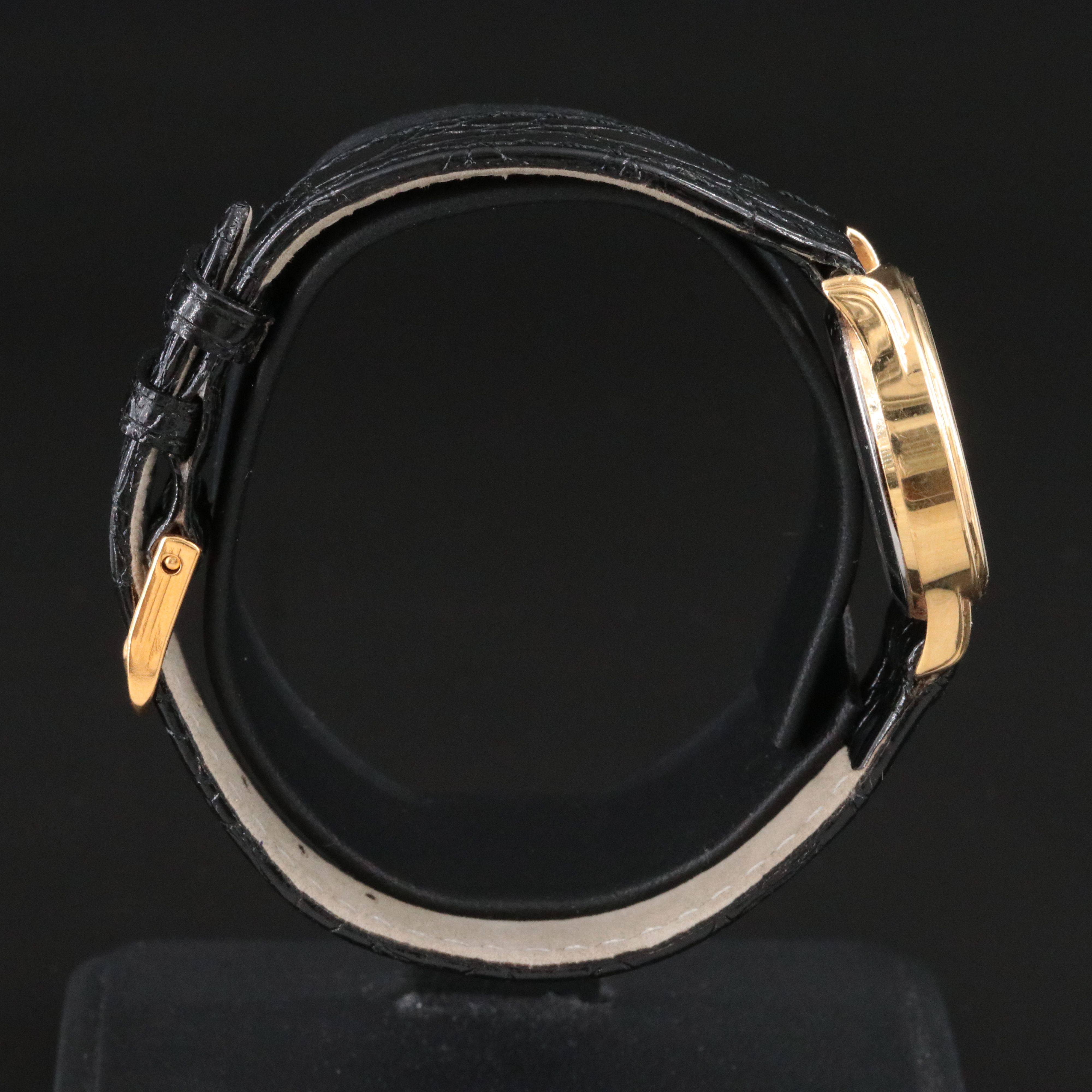 Bucherer Q Gold-Tone Swiss Quartz Dress Watch