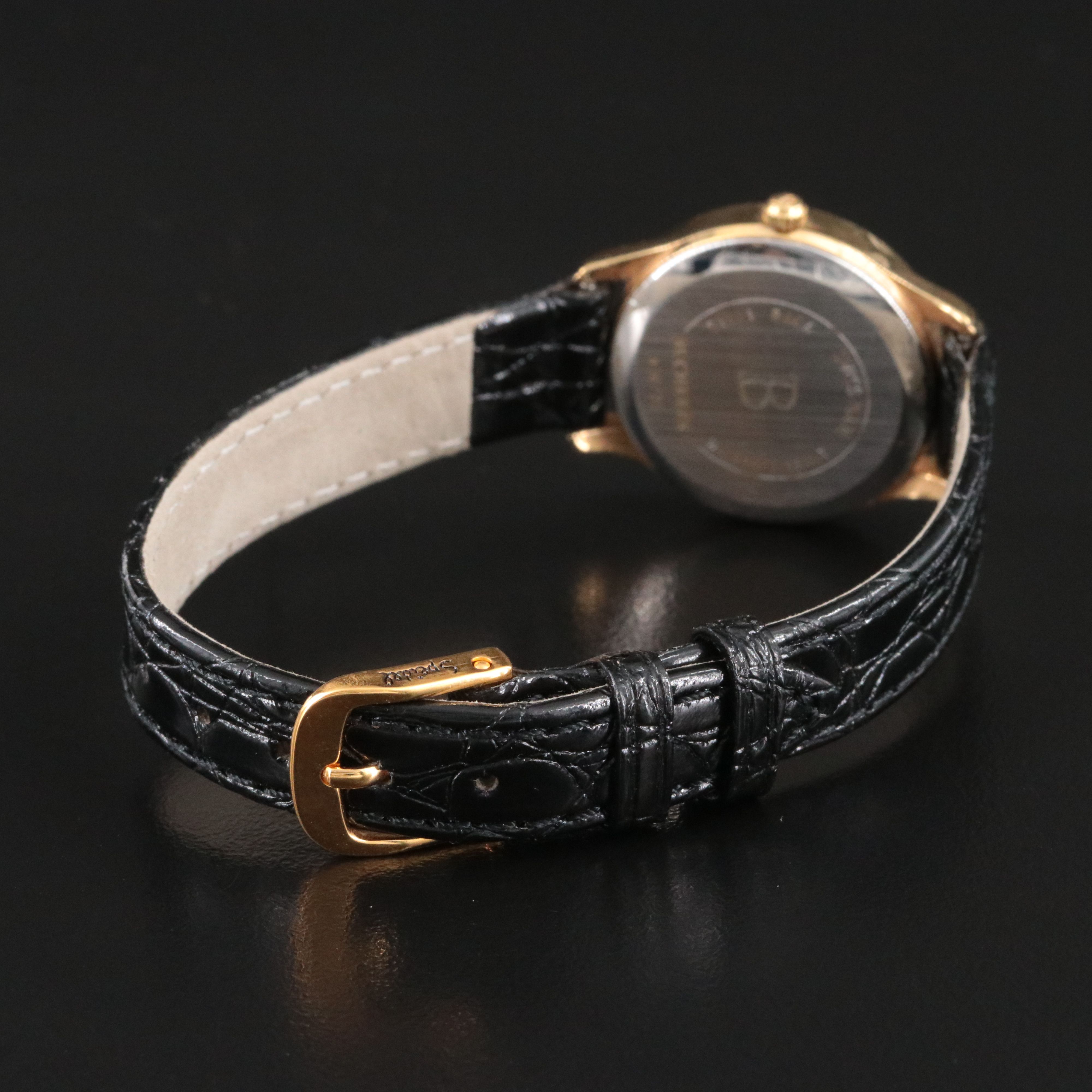 Bucherer Q Gold-Tone Swiss Quartz Dress Watch