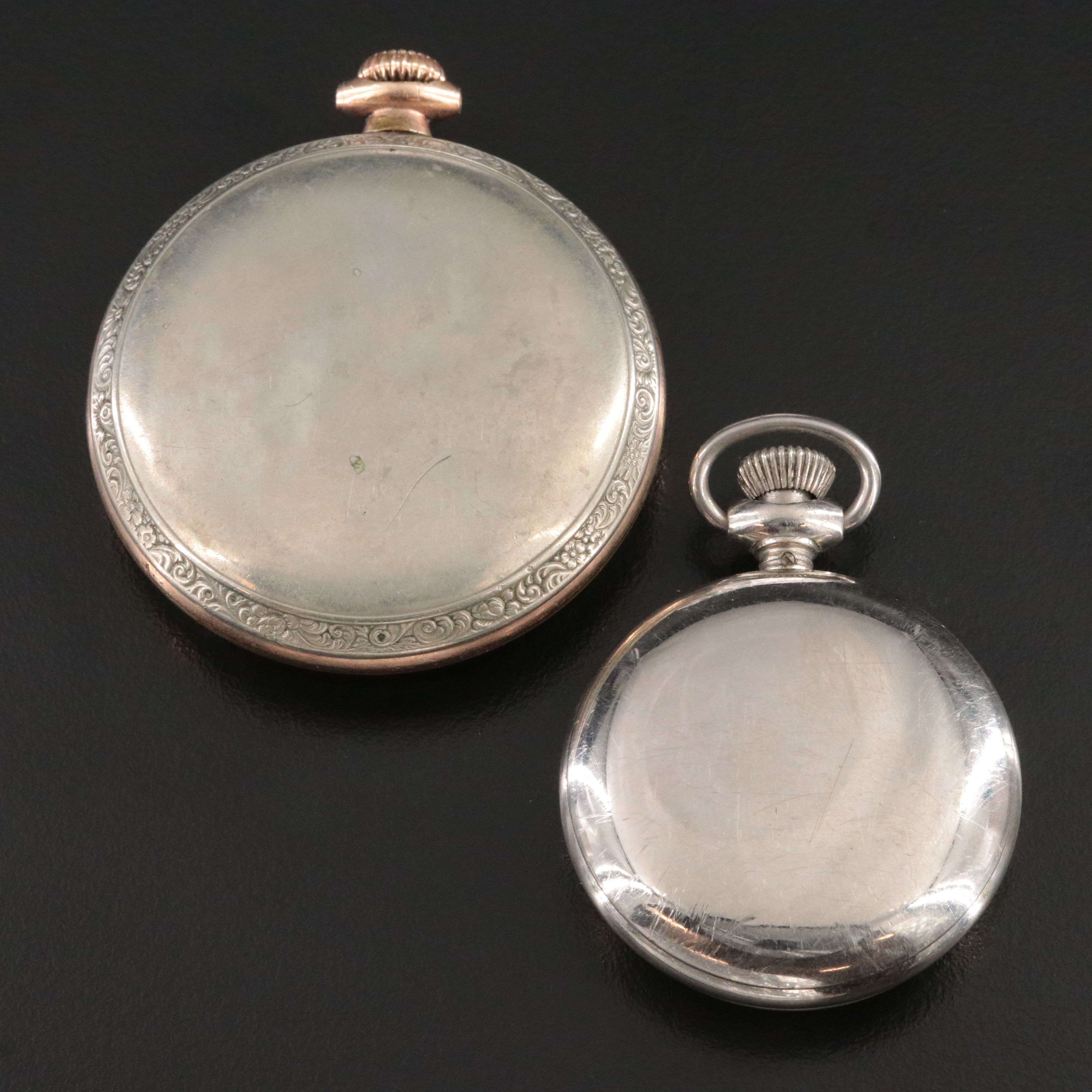 Vintage Illinois and Ingersoll Midget Pocket Watches