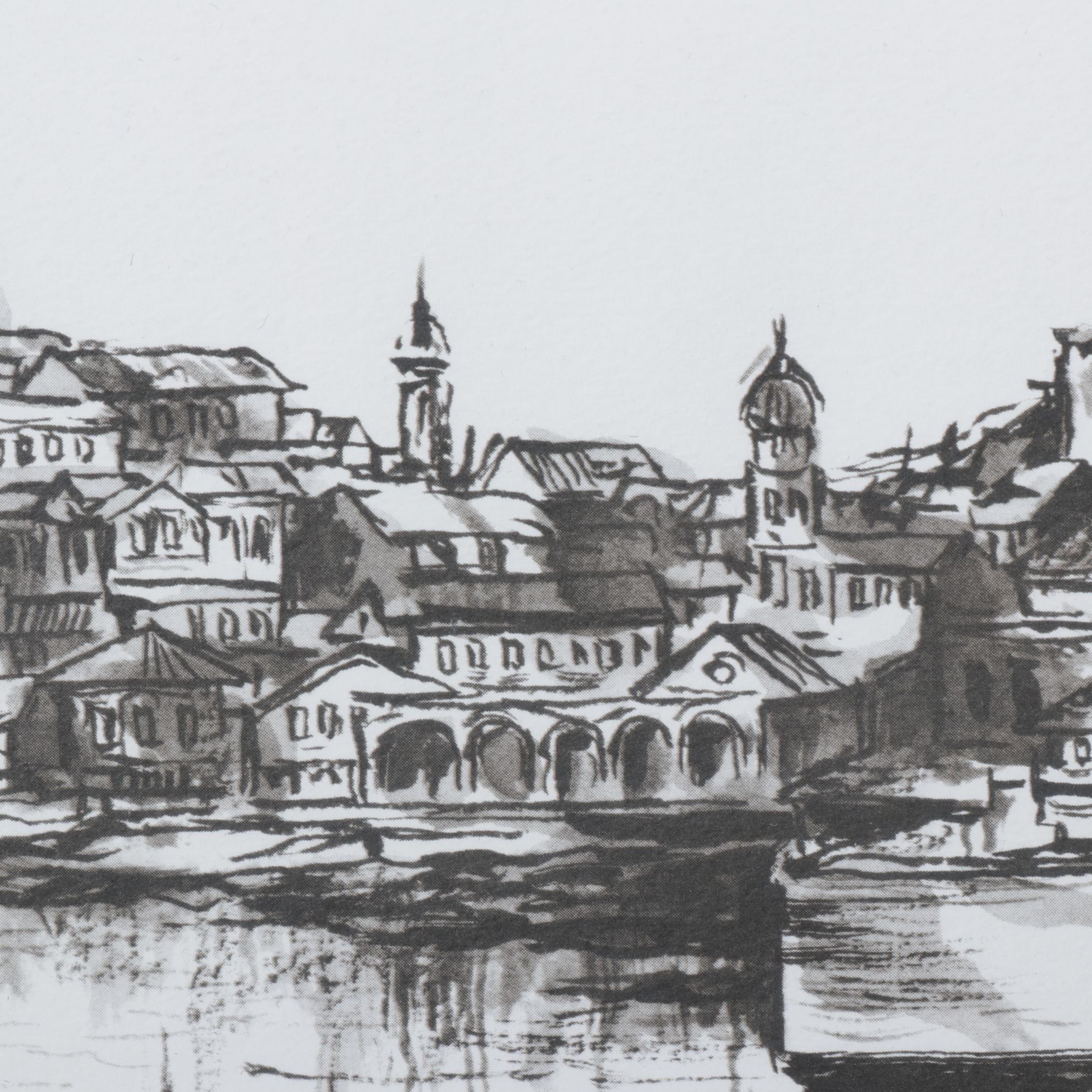 Robert Fabe Offset Lithograph "Dubrovnik", Late 20th to Early 21st Century